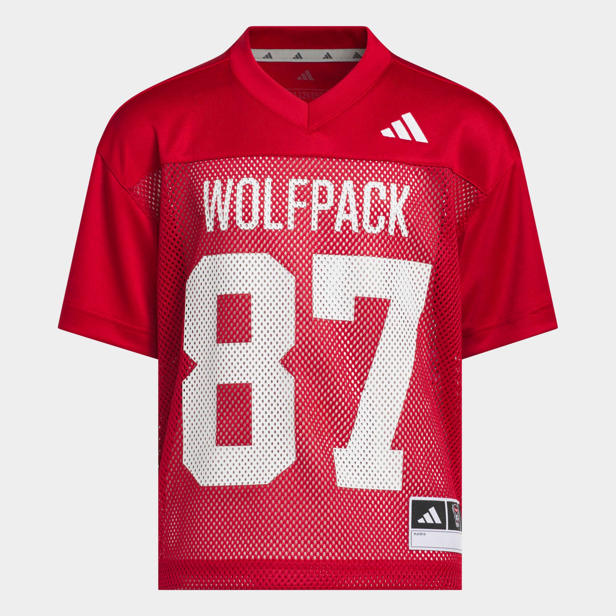 NC State Wolfpack Youth Tailgate Jersey Red - front and back view