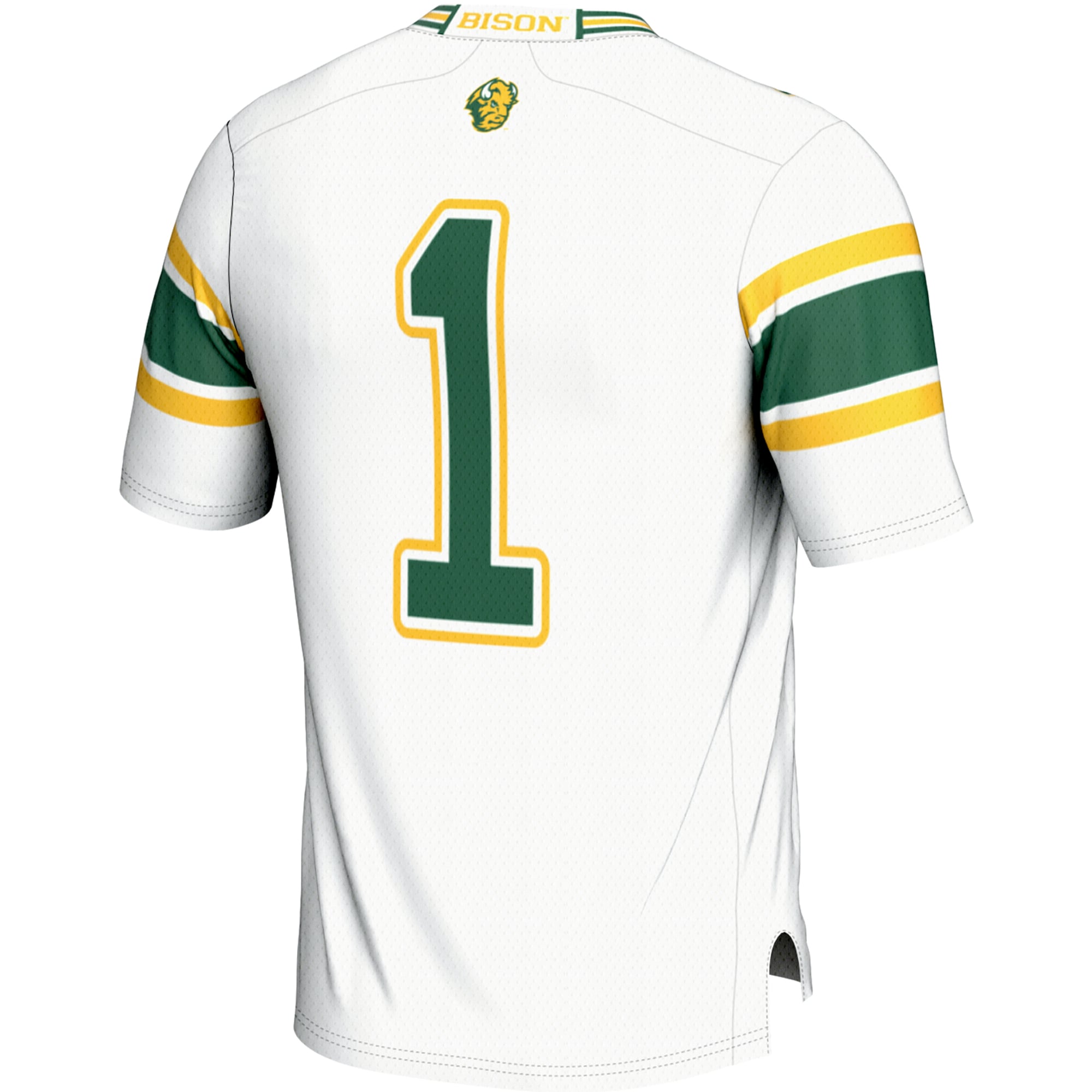 #1 NDSU Bison Endzone Football Jersey White - detail view 1