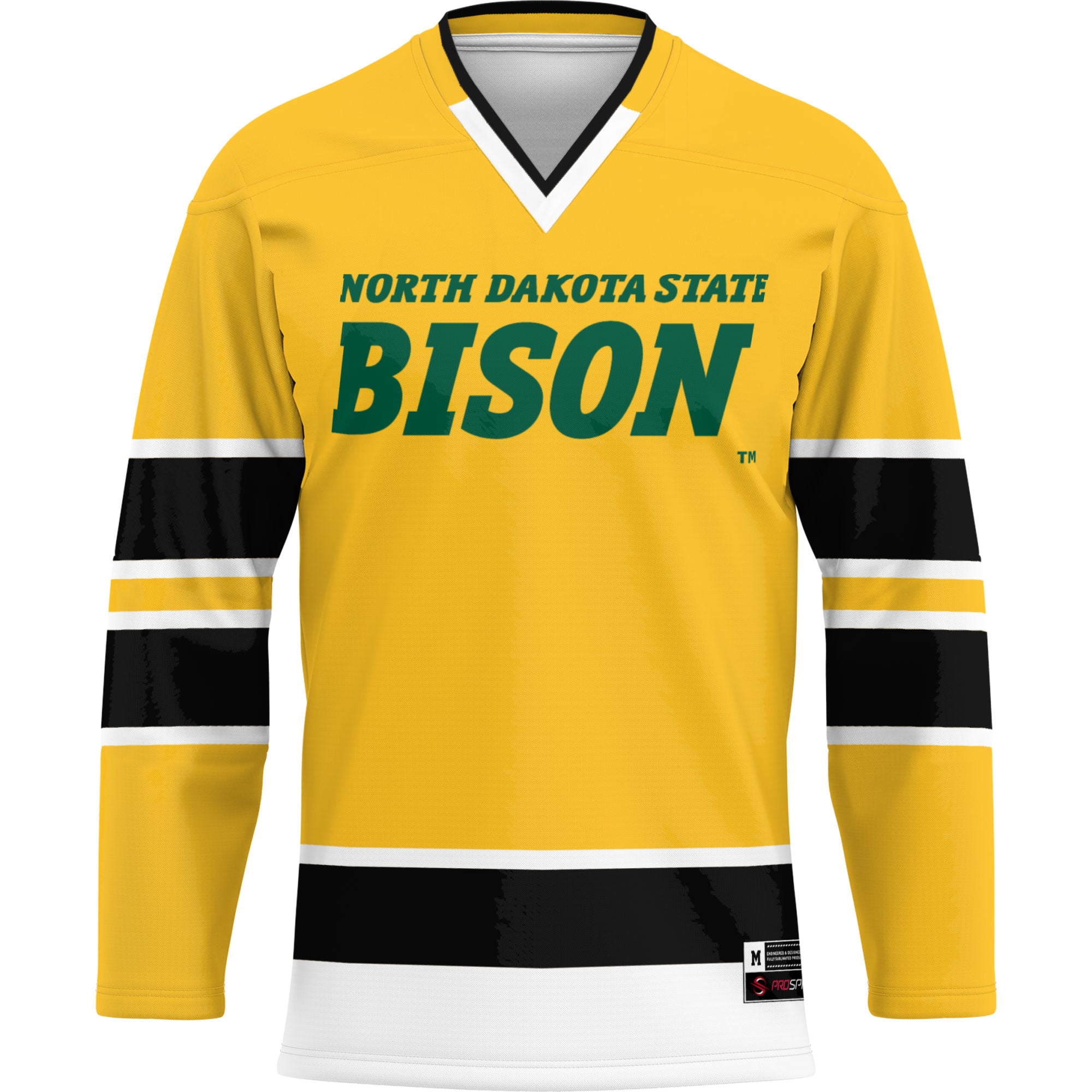 NDSU Bison Hockey Jersey Green - front view