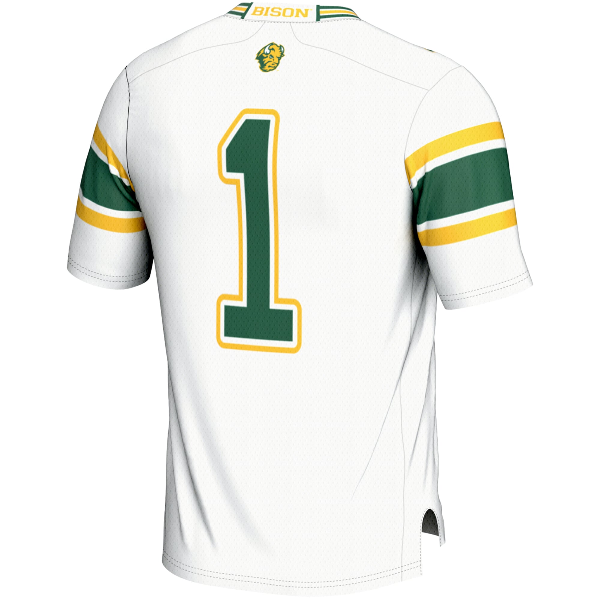 #1 NDSU Bison Youth Endzone Football Jersey White - detail view 1