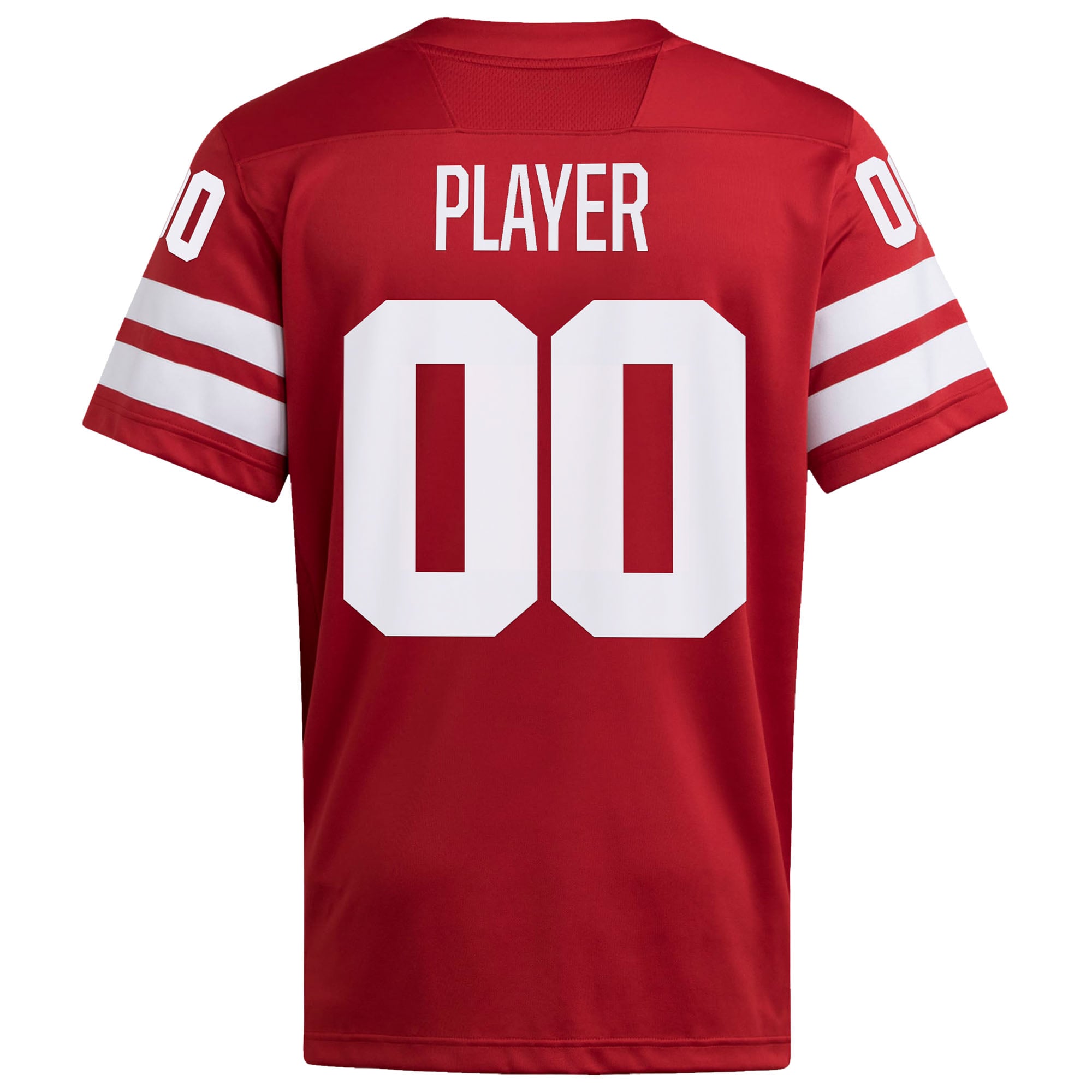 Nebraska Huskers Home Football Jersey Scarlet - back view
