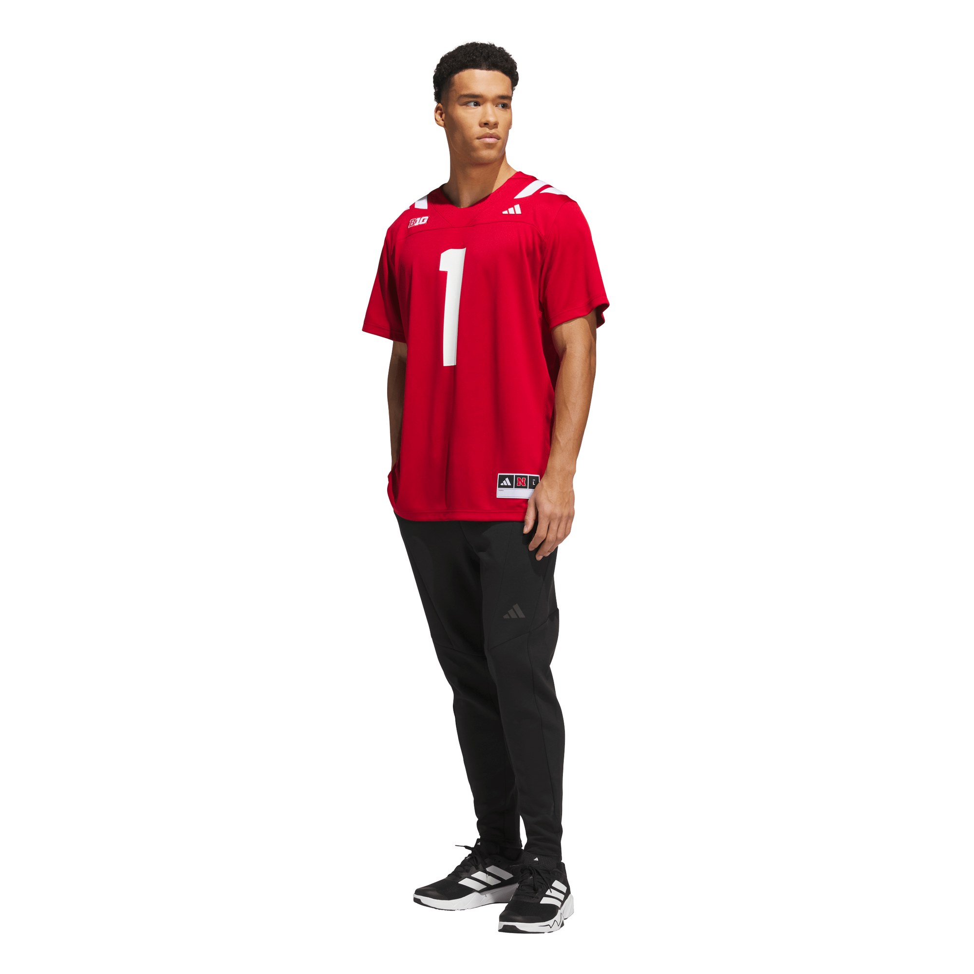 #1 Nebraska Huskers Home Jersey Scarlet - back view