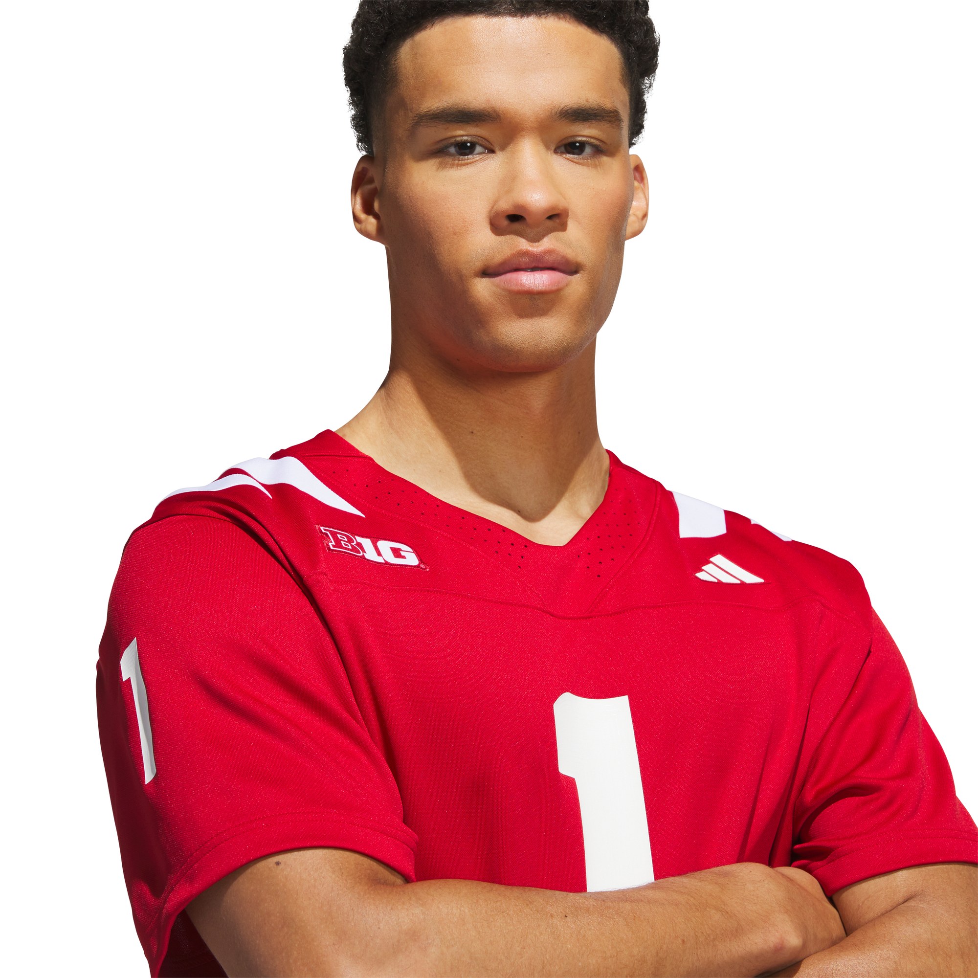 #1 Nebraska Huskers Home Jersey Scarlet - detail view 3