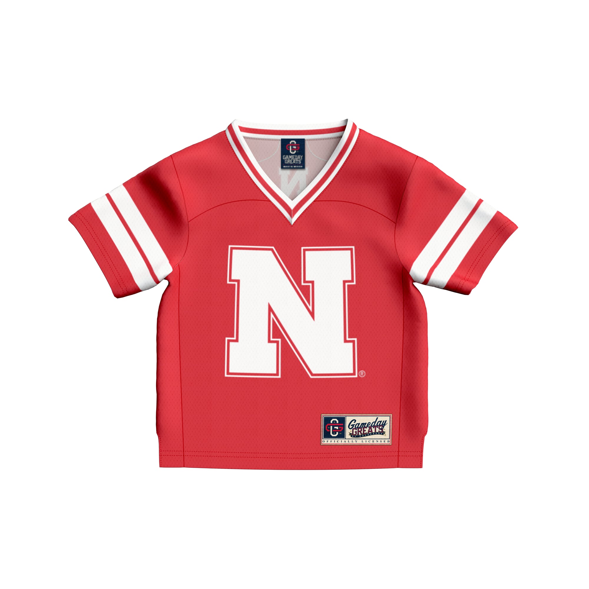 #1 Nebraska Huskers Infant Lightweight Collegiate Football Fashion Jersey Scarlet - front view