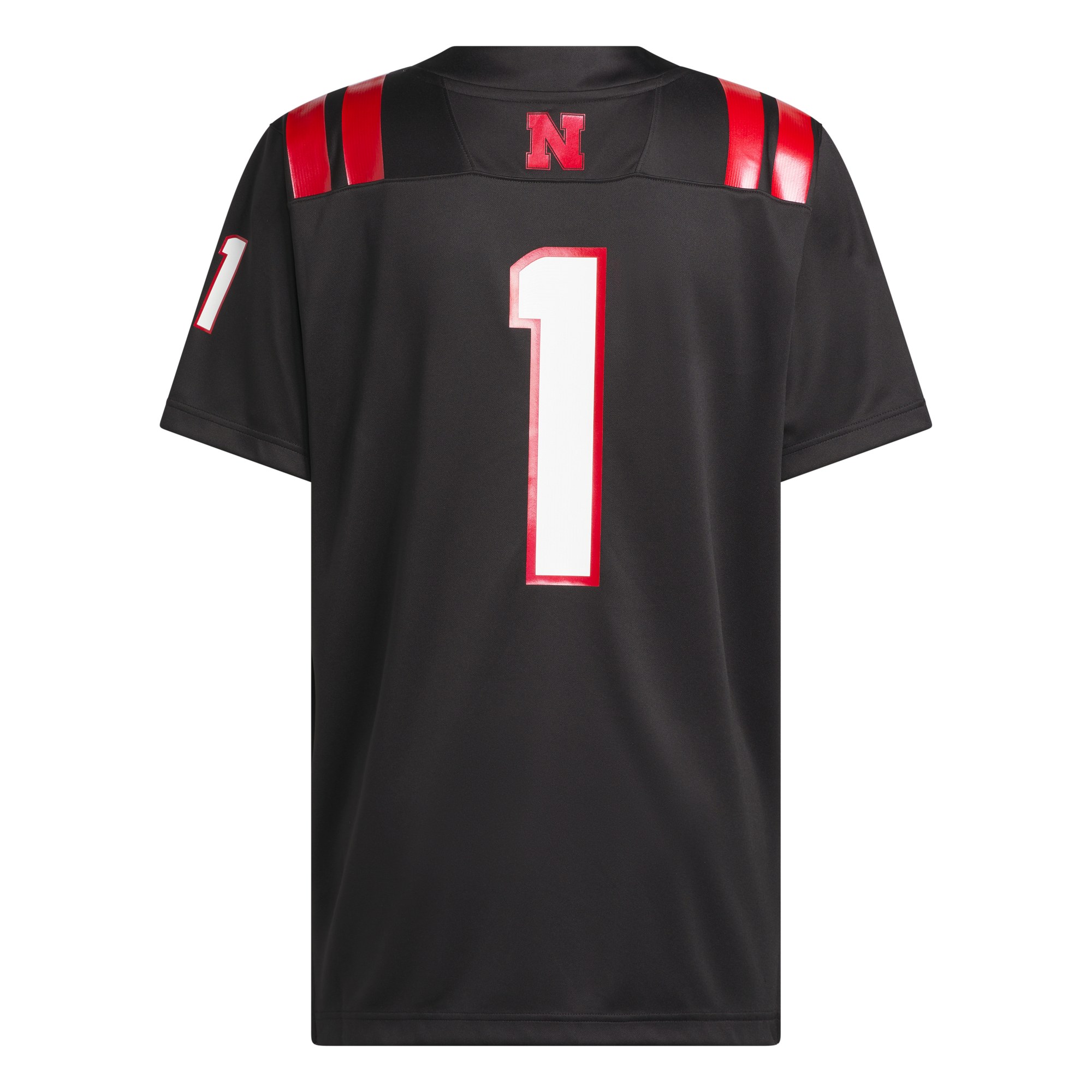 #1 Nebraska Huskers Our Red Burns Brighter Strategy Jersey Black - detail view 2