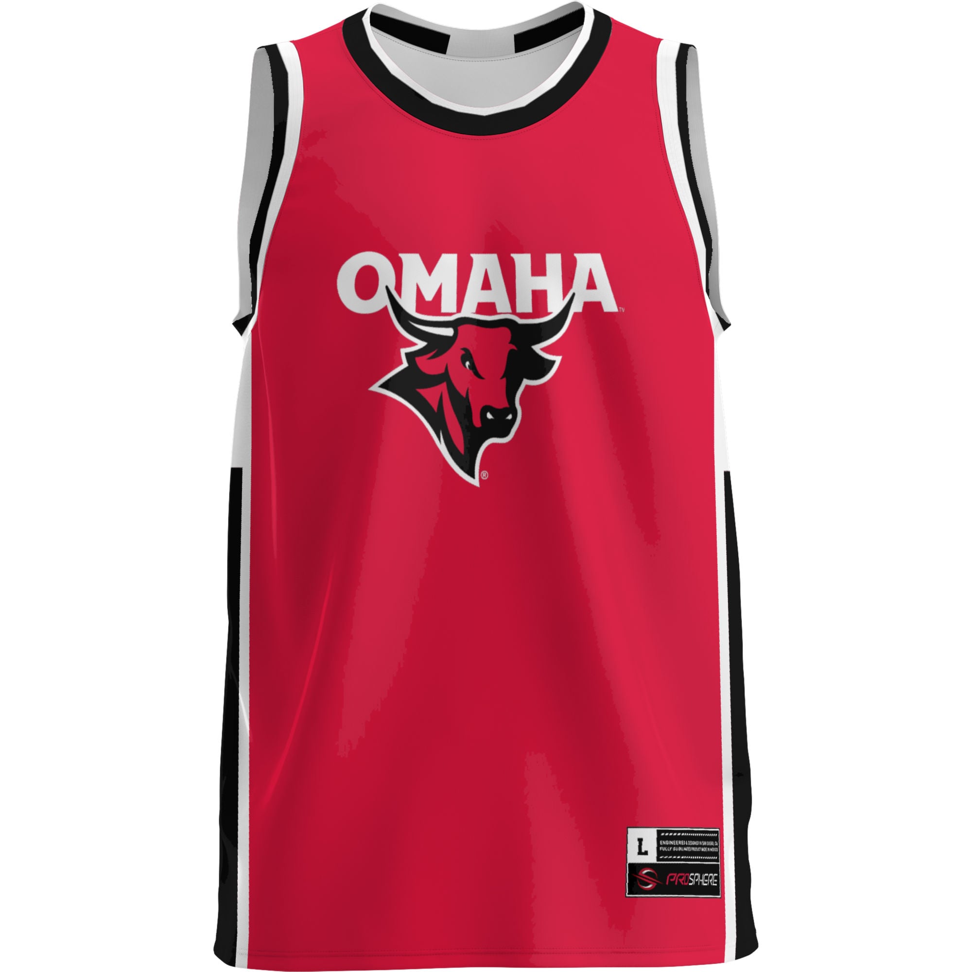 Nebraska Omaha Mavericks Lightweight Basketball Jersey Red - front view
