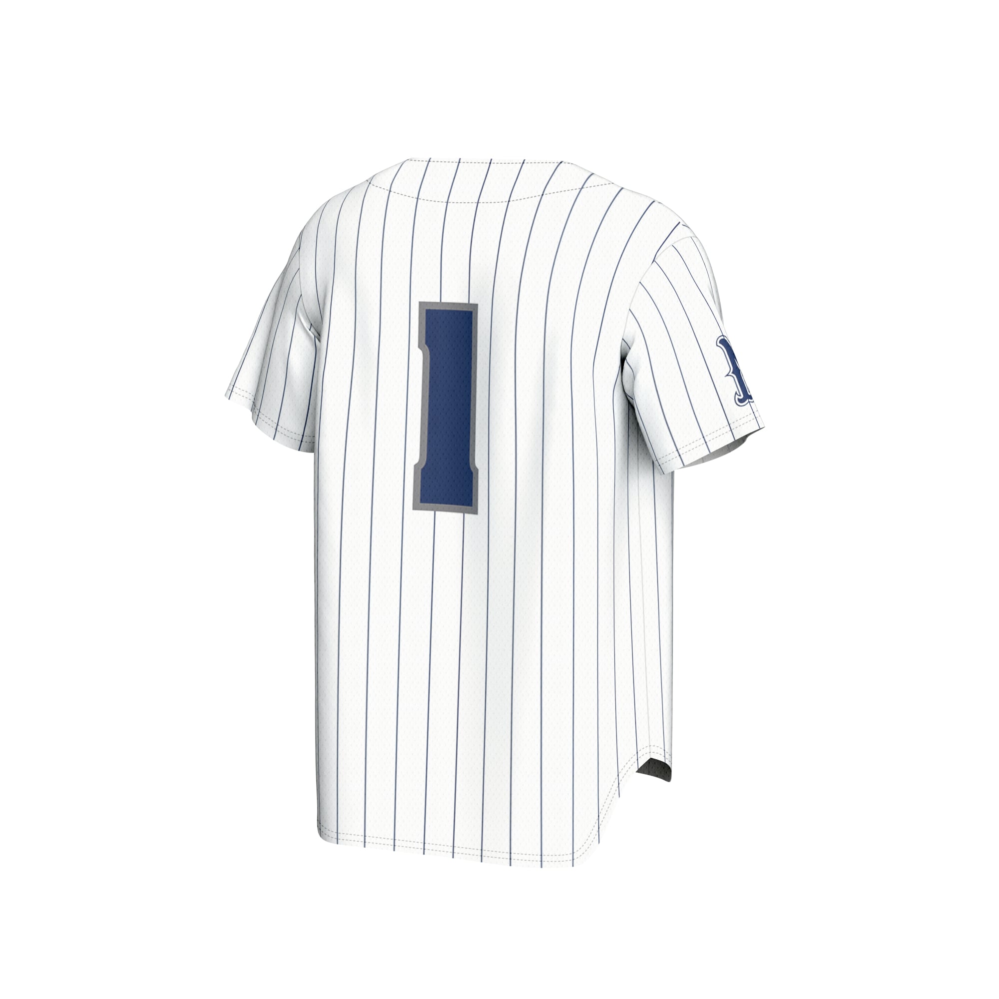 Nevada Wolf Pack Youth Lightweight Baseball Jersey White - back view