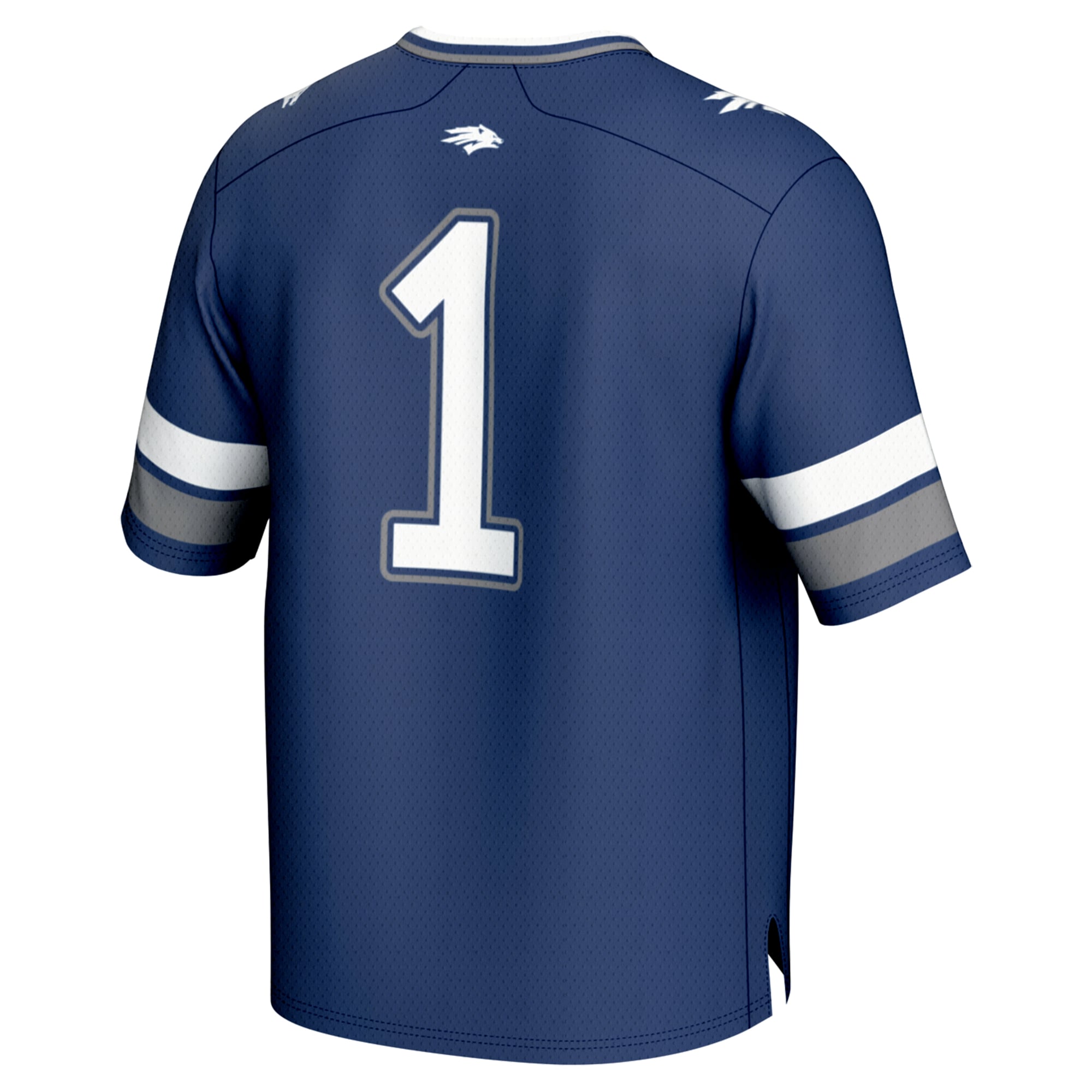 #1 Nevada Wolf Pack Unisex Lightweight Collegiate Football Fashion Jersey Navy - back view