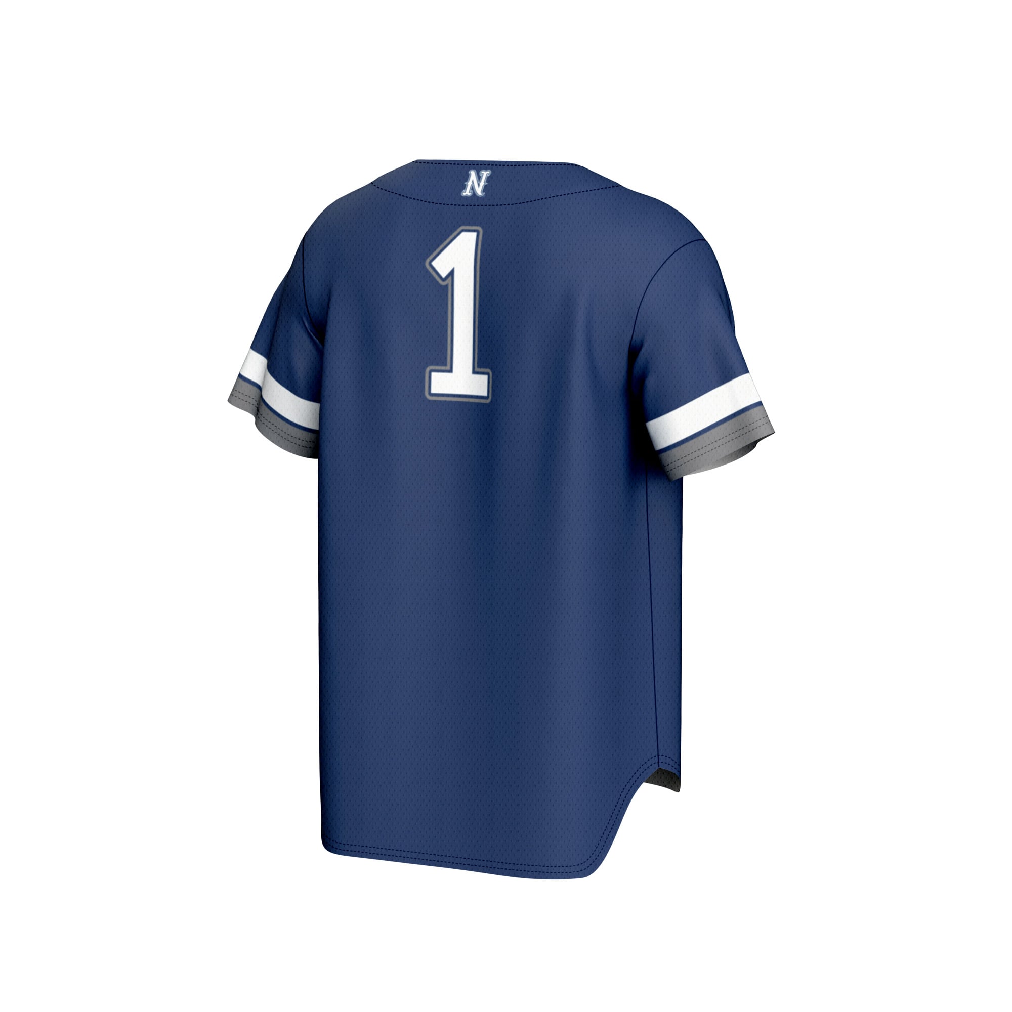 #1 Nevada Wolf Pack Youth Lightweight Collegiate Baseball Fashion Jersey Navy - back view