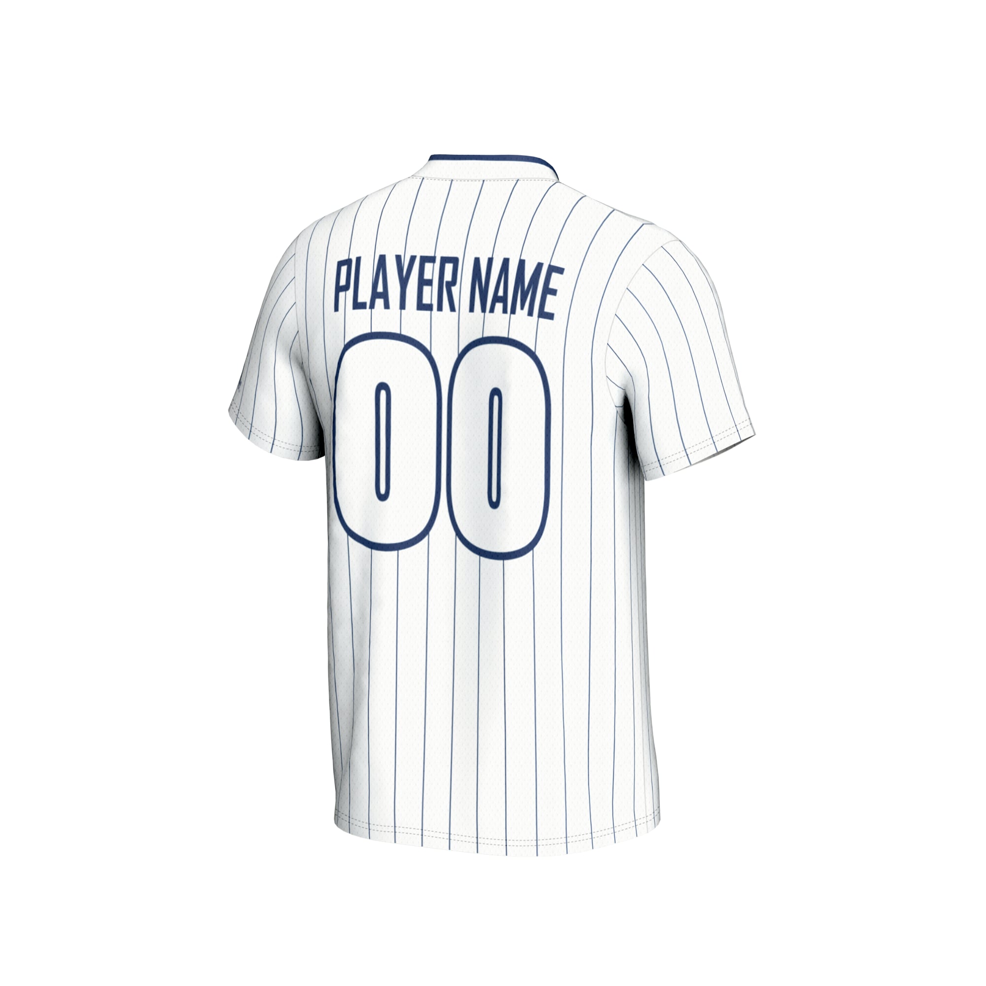 Nevada Wolf Pack Youth Lightweight Collegiate Softball Fashion Jersey White - back view