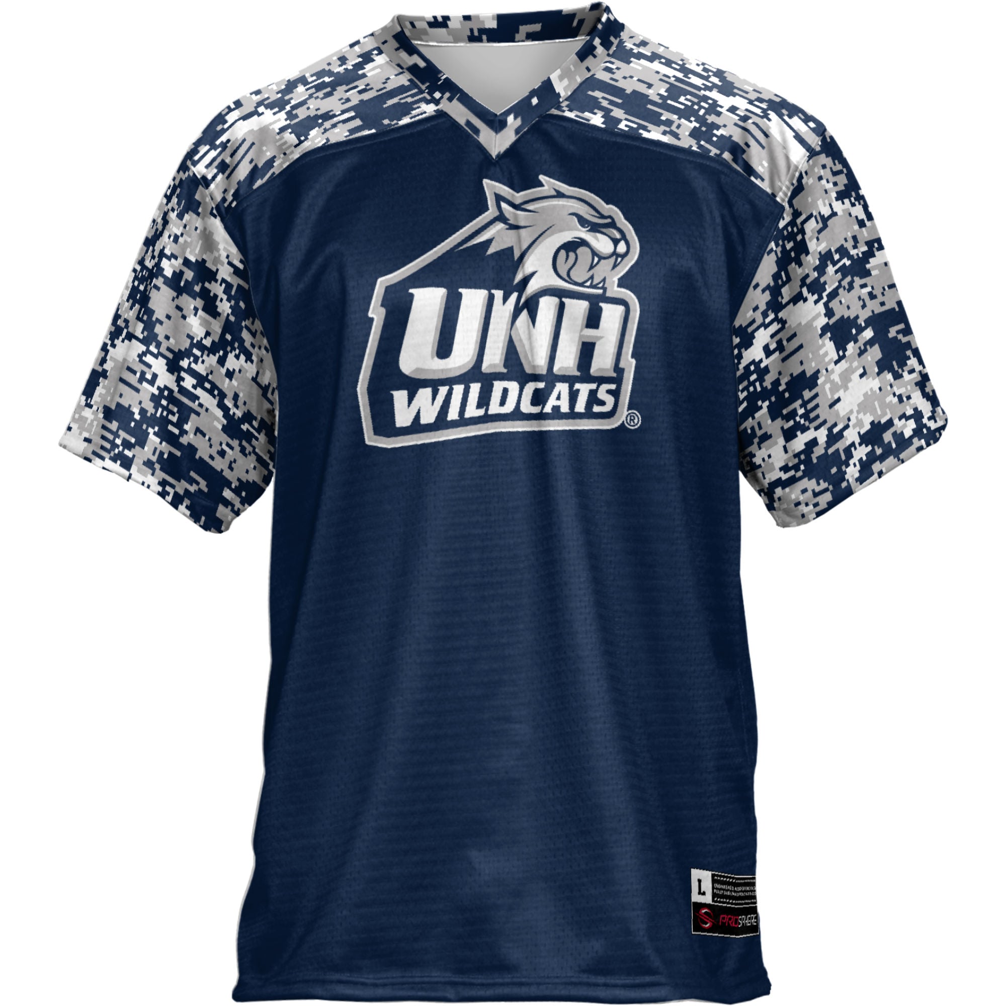 New Hampshire Wildcats Football Jersey Navy - back view