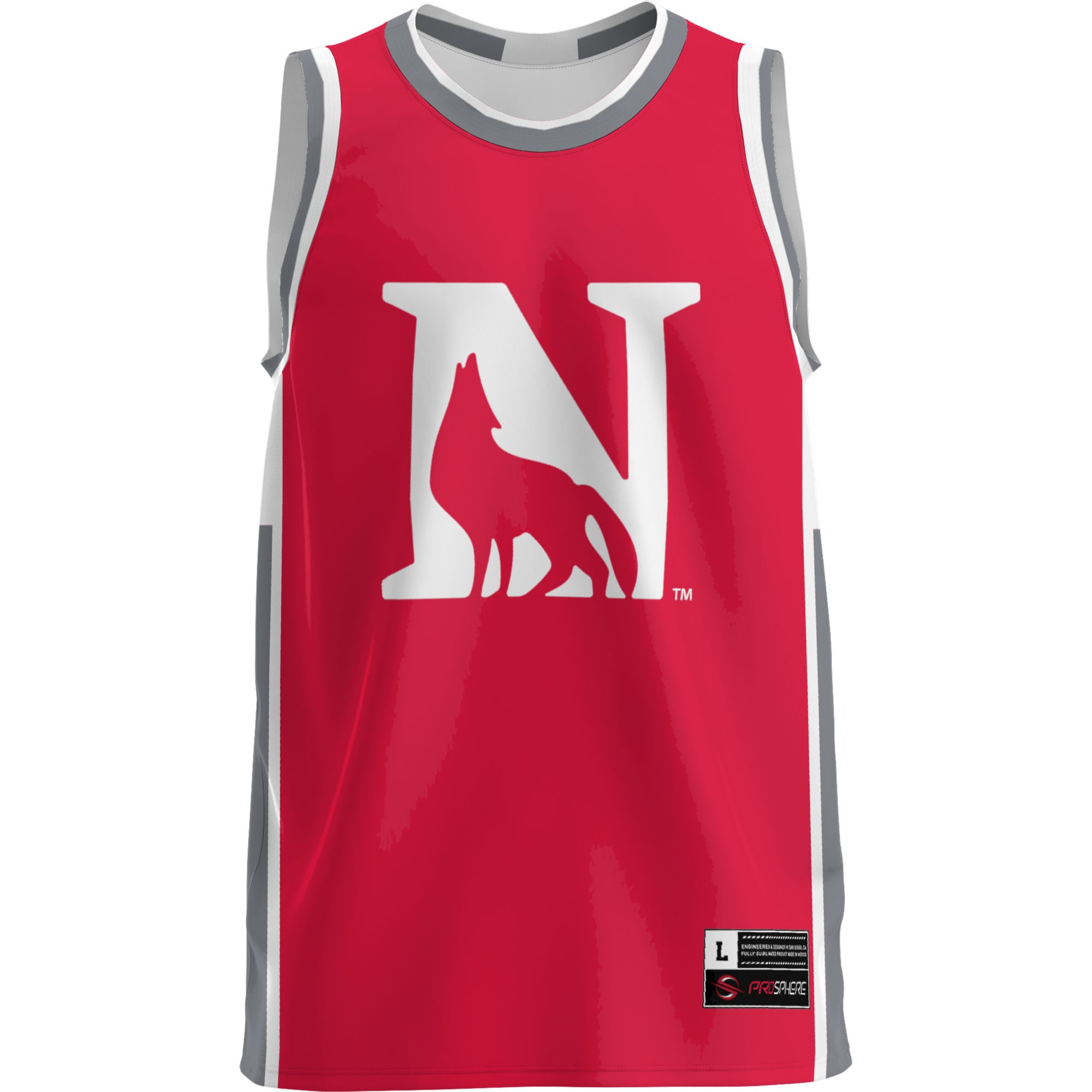 Newberry College Wolves Lightweight Basketball Jersey Scarlet - front view