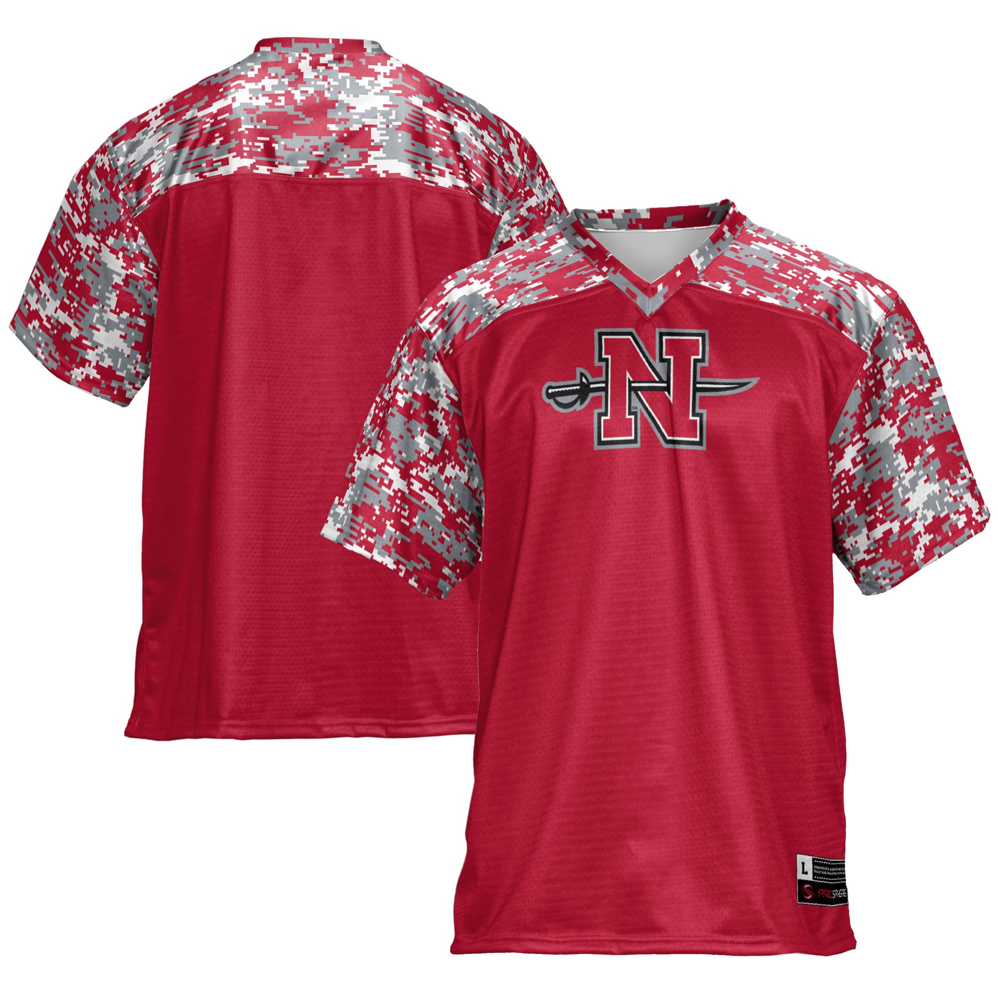 Nicholls State Colonels Football Jersey Red - front and back view