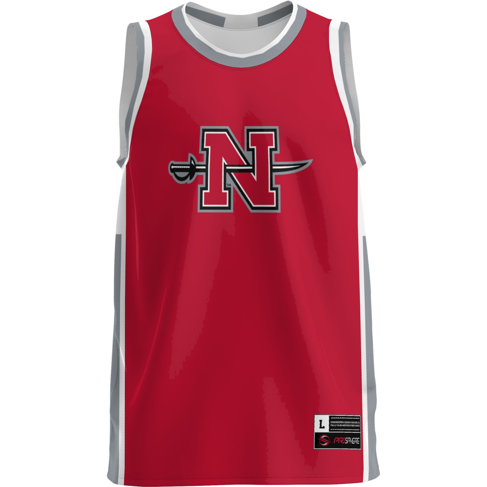 Nicholls State Colonels Lightweight Basketball Jersey Red - front view