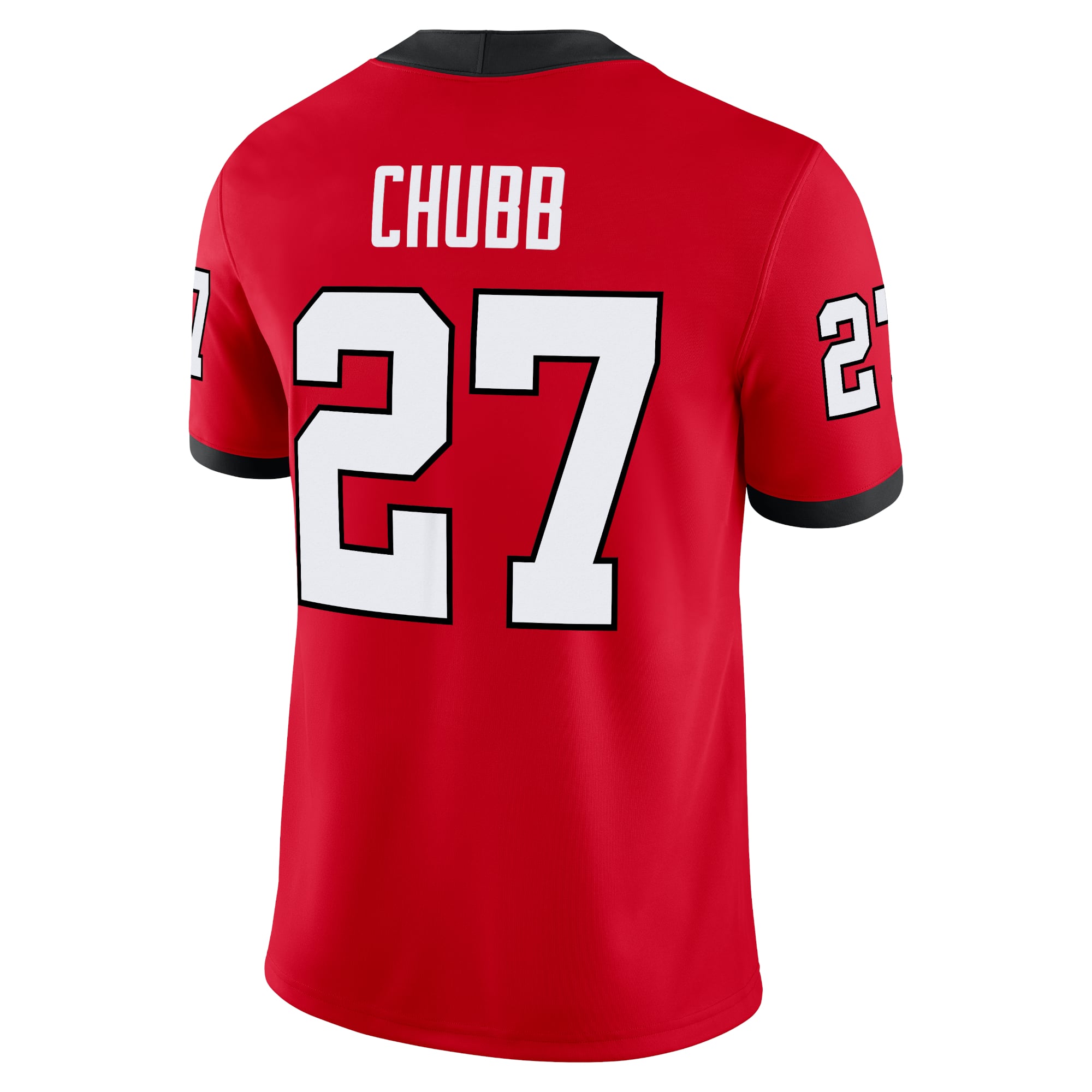 Nick Chubb Georgia Bulldogs Alumni Jersey Red - back view