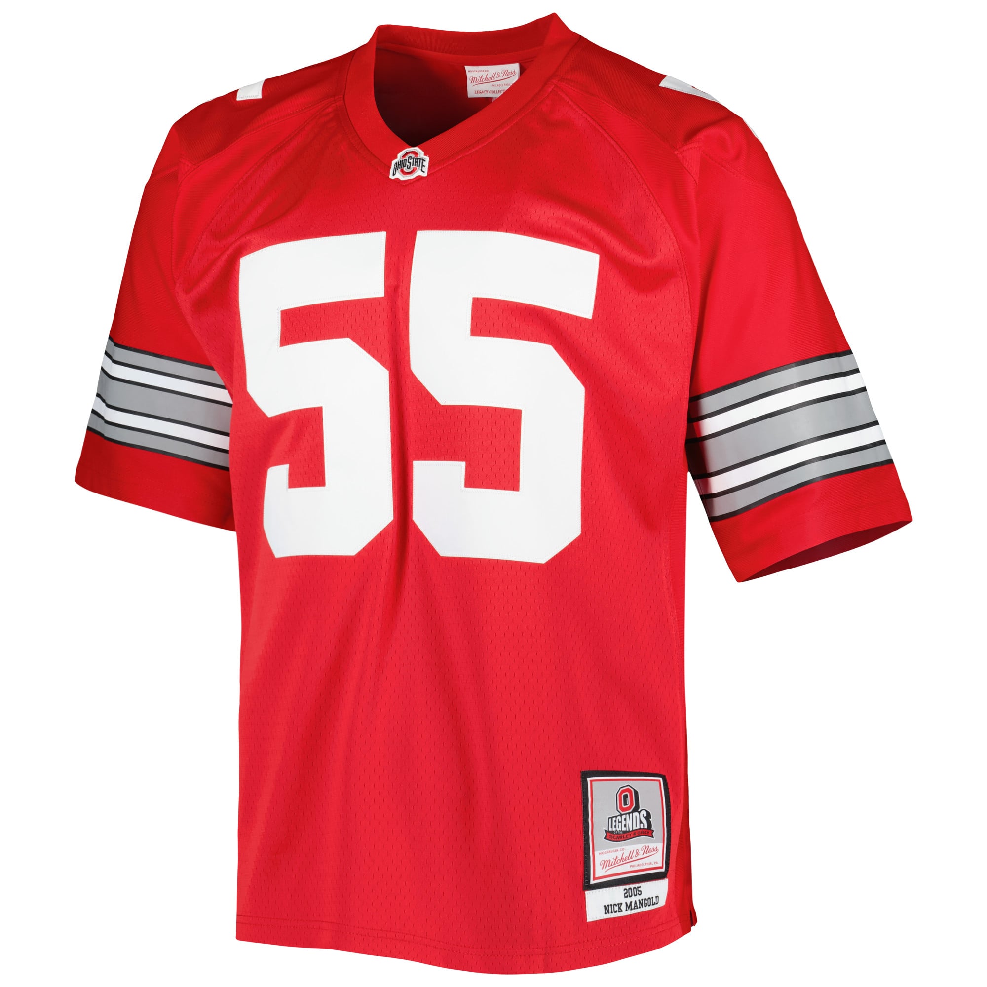 Nick Mangold Ohio State Buckeyes Jersey Scarlet - front view