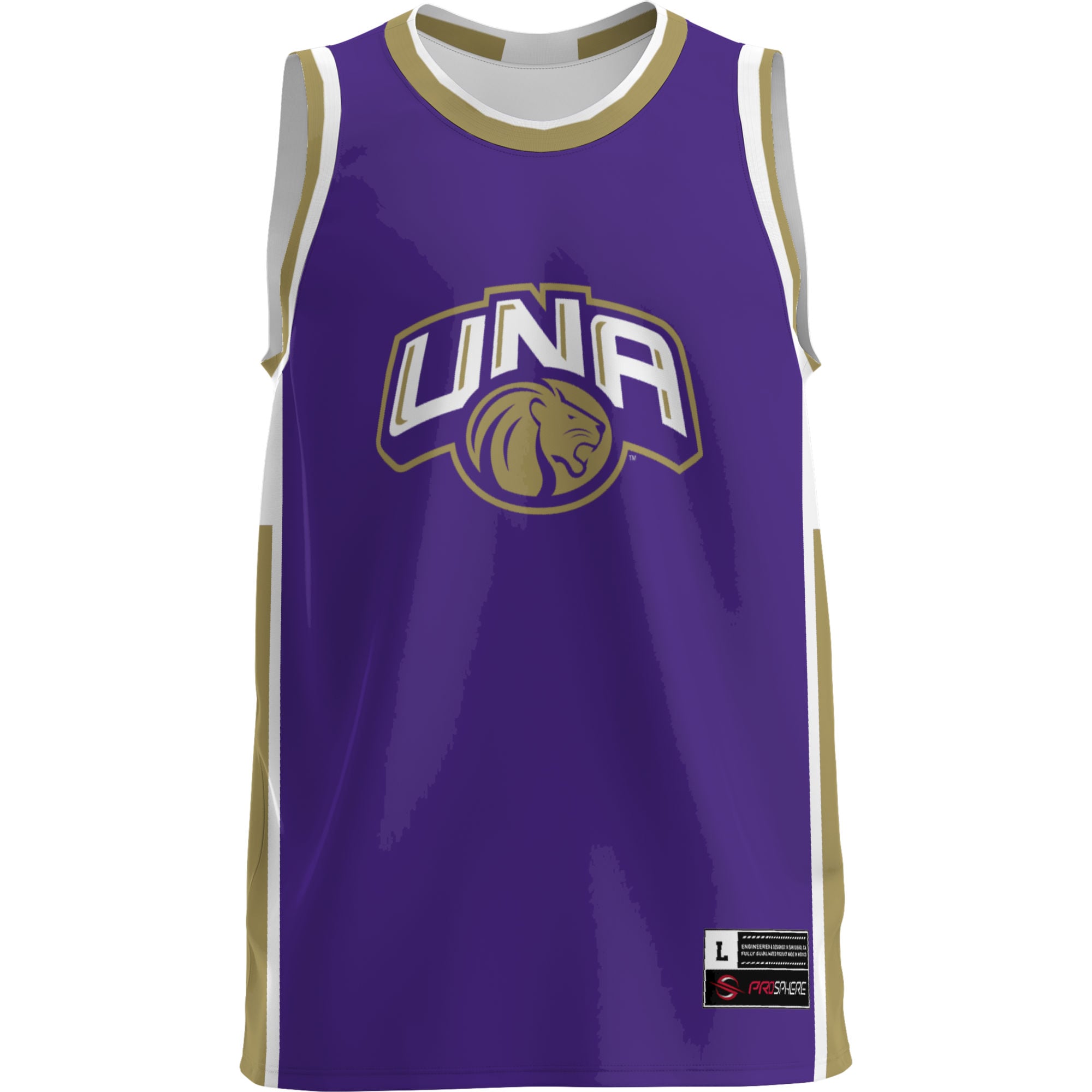 North Alabama Lions Lightweight Basketball Jersey Purple - front view