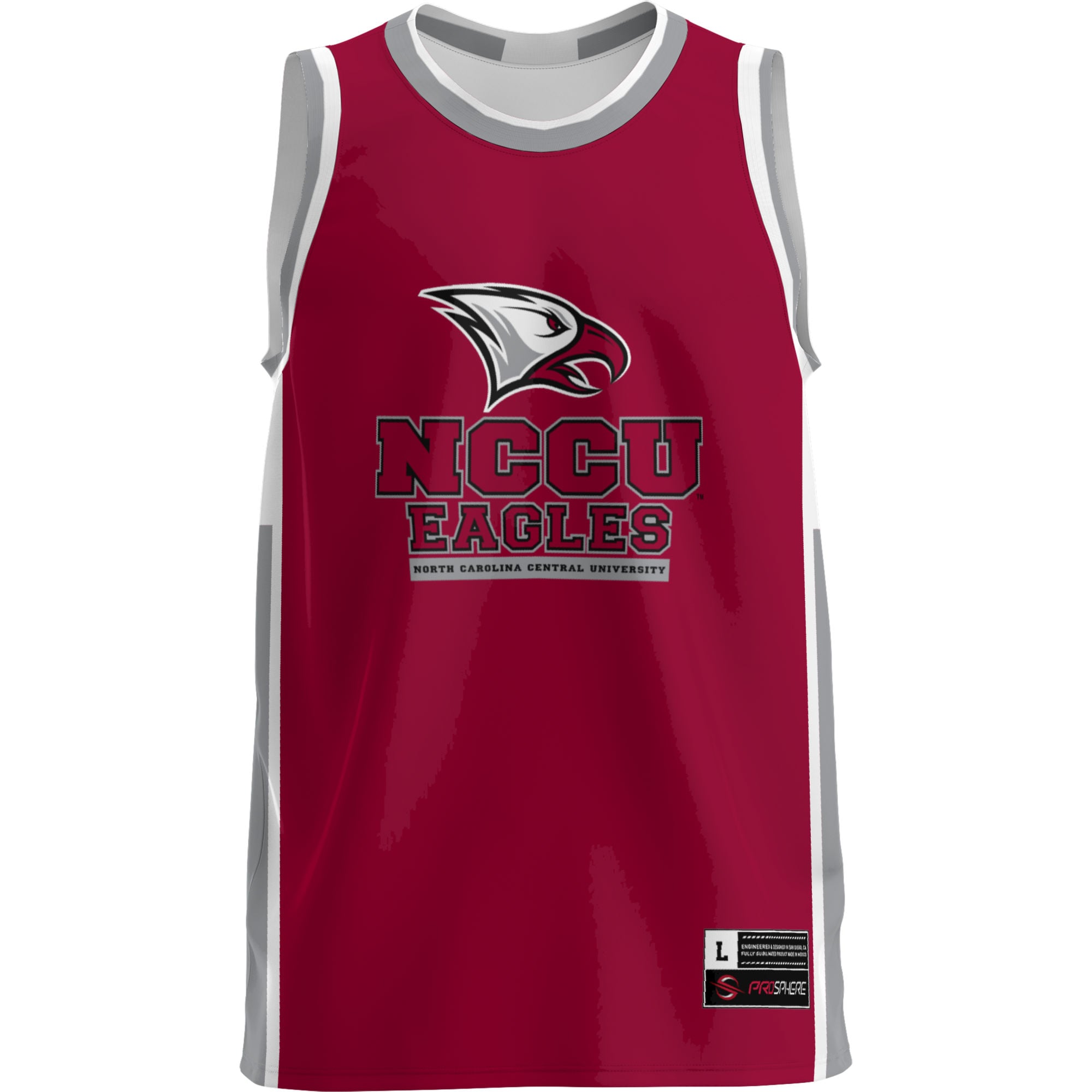 North Carolina Central Eagles Lightweight Basketball Jersey Maroon - front view