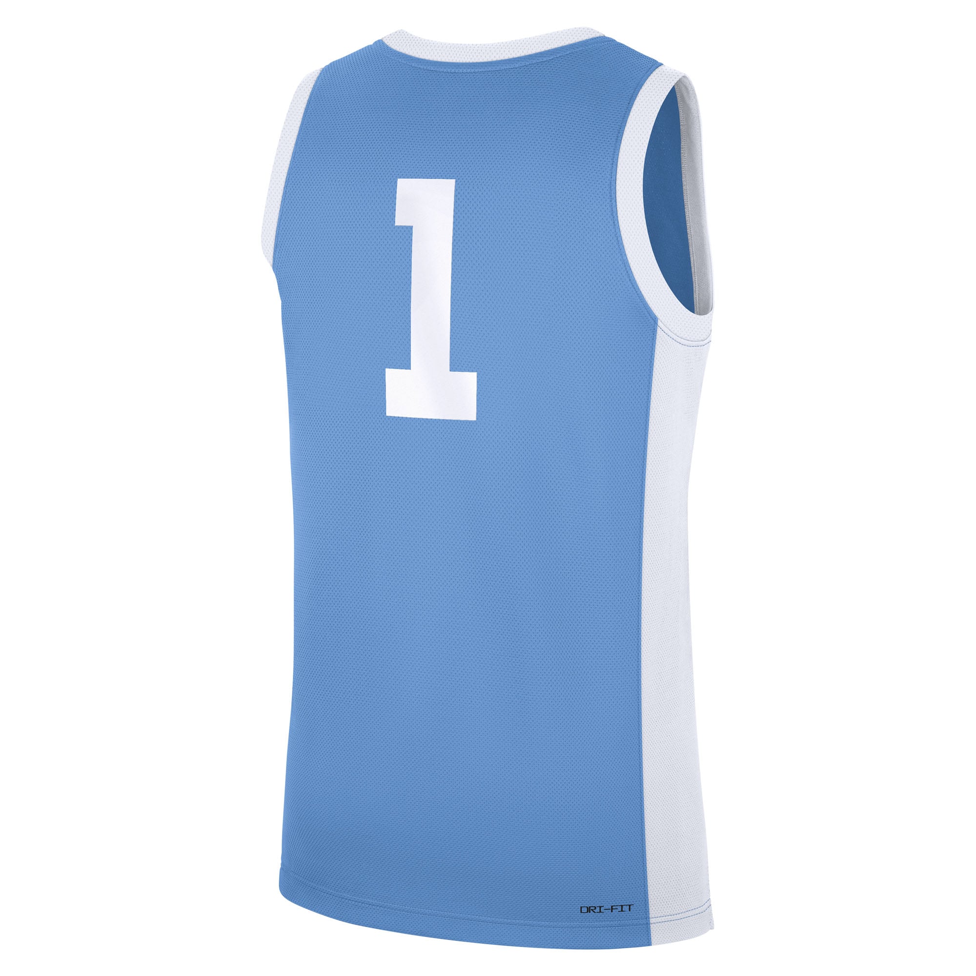 #1 North Carolina Tar Heels Alternate Jersey Carolina Blue - back view