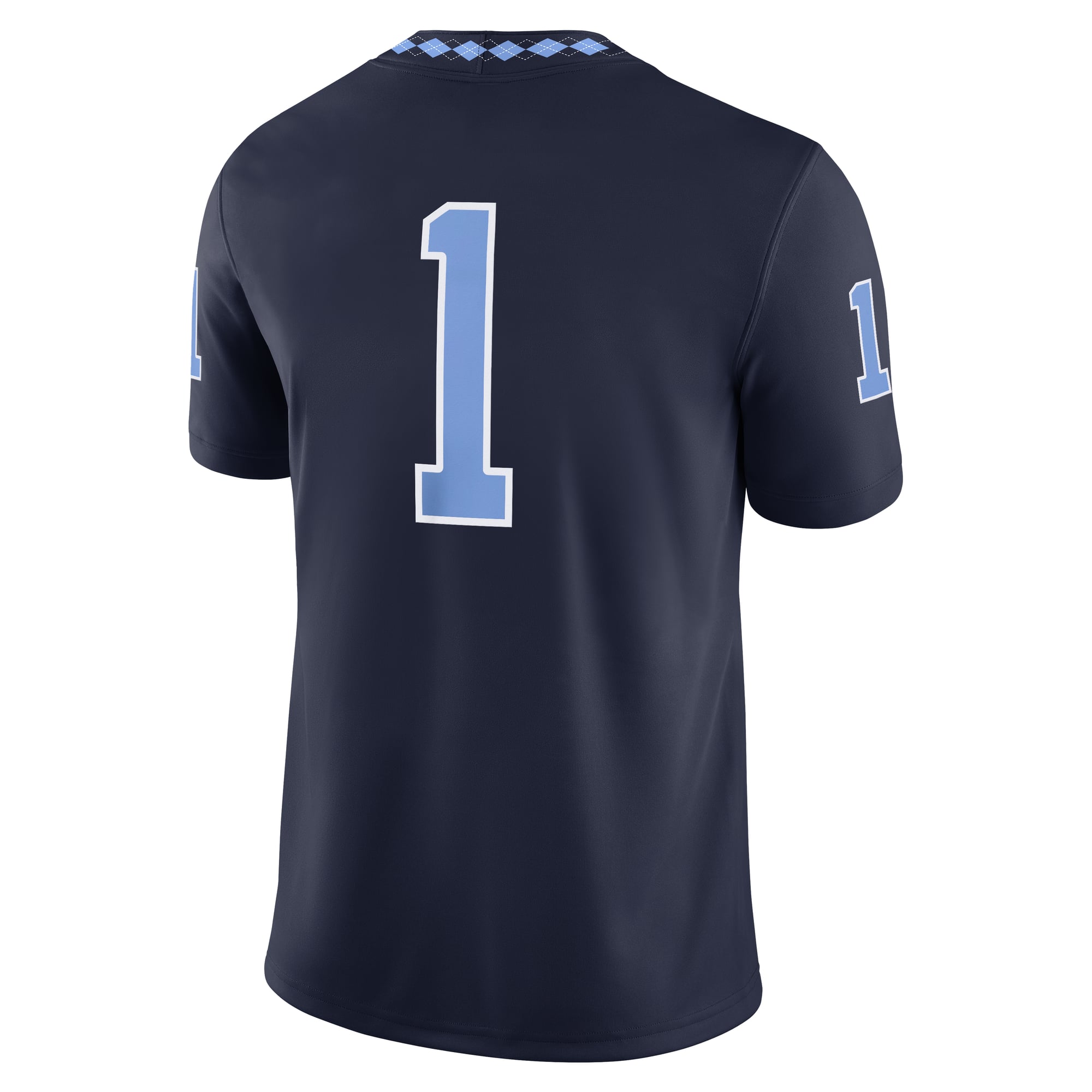 #1 North Carolina Tar Heels Alternate Jersey Navy - back view