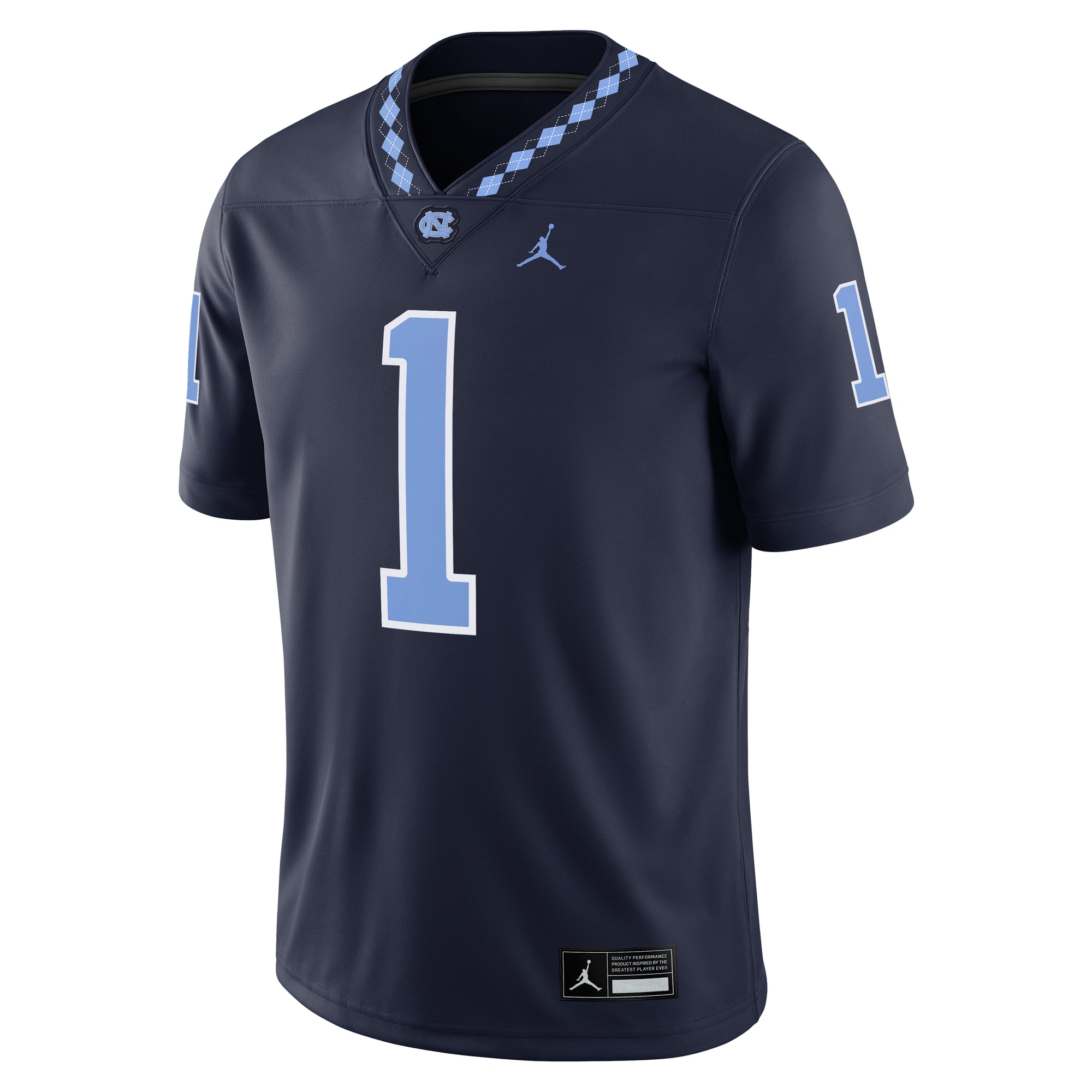 #1 North Carolina Tar Heels Alternate Jersey Navy - front view
