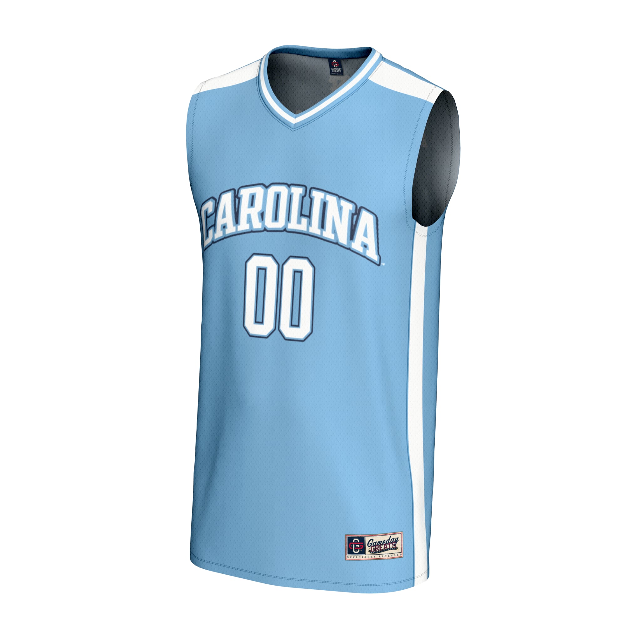 North Carolina Tar Heels Lightweight Basketball Fashion Jersey Light Blue - front view