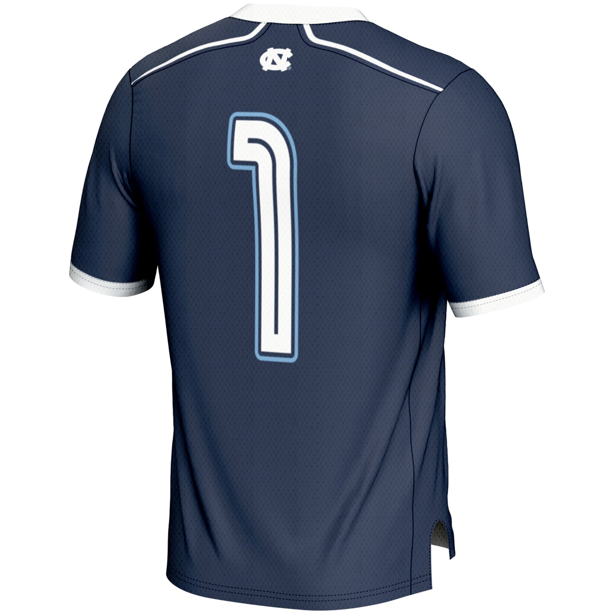 #1 North Carolina Tar Heels Lightweight Men's Lacrosse Jersey Navy - back view