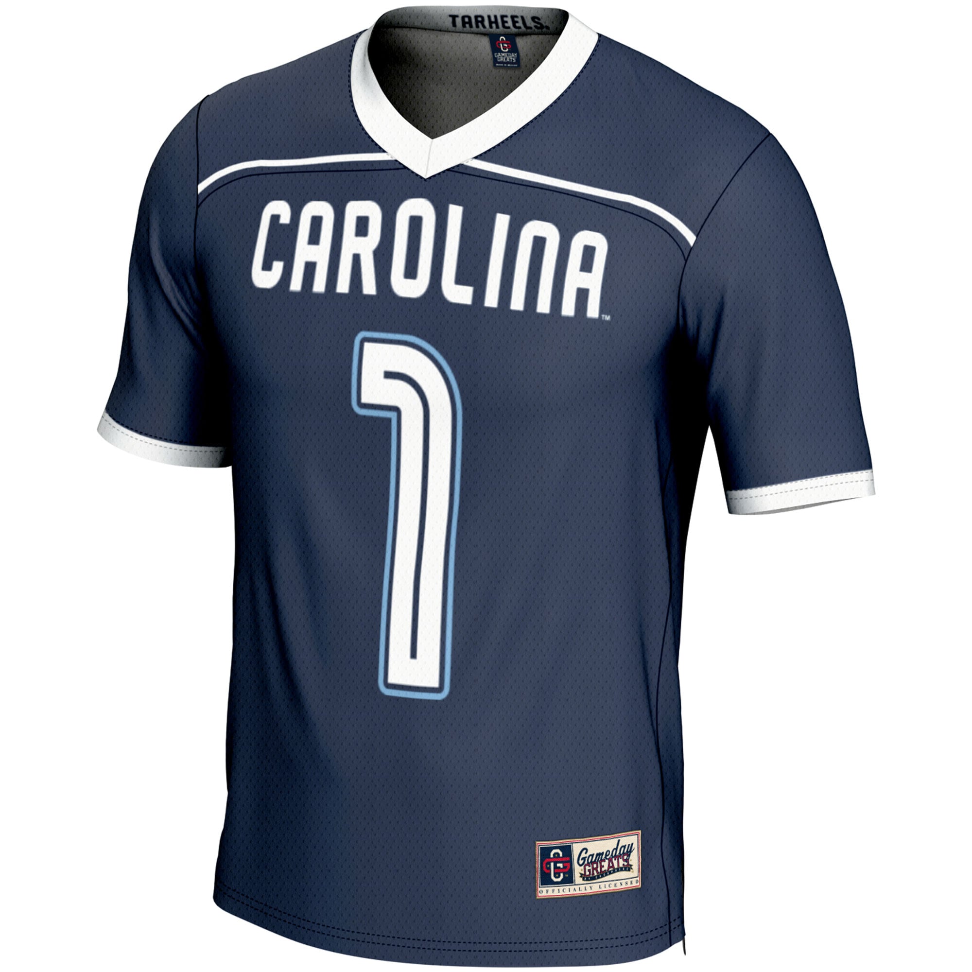 #1 North Carolina Tar Heels Lightweight Men's Lacrosse Jersey Navy - front view