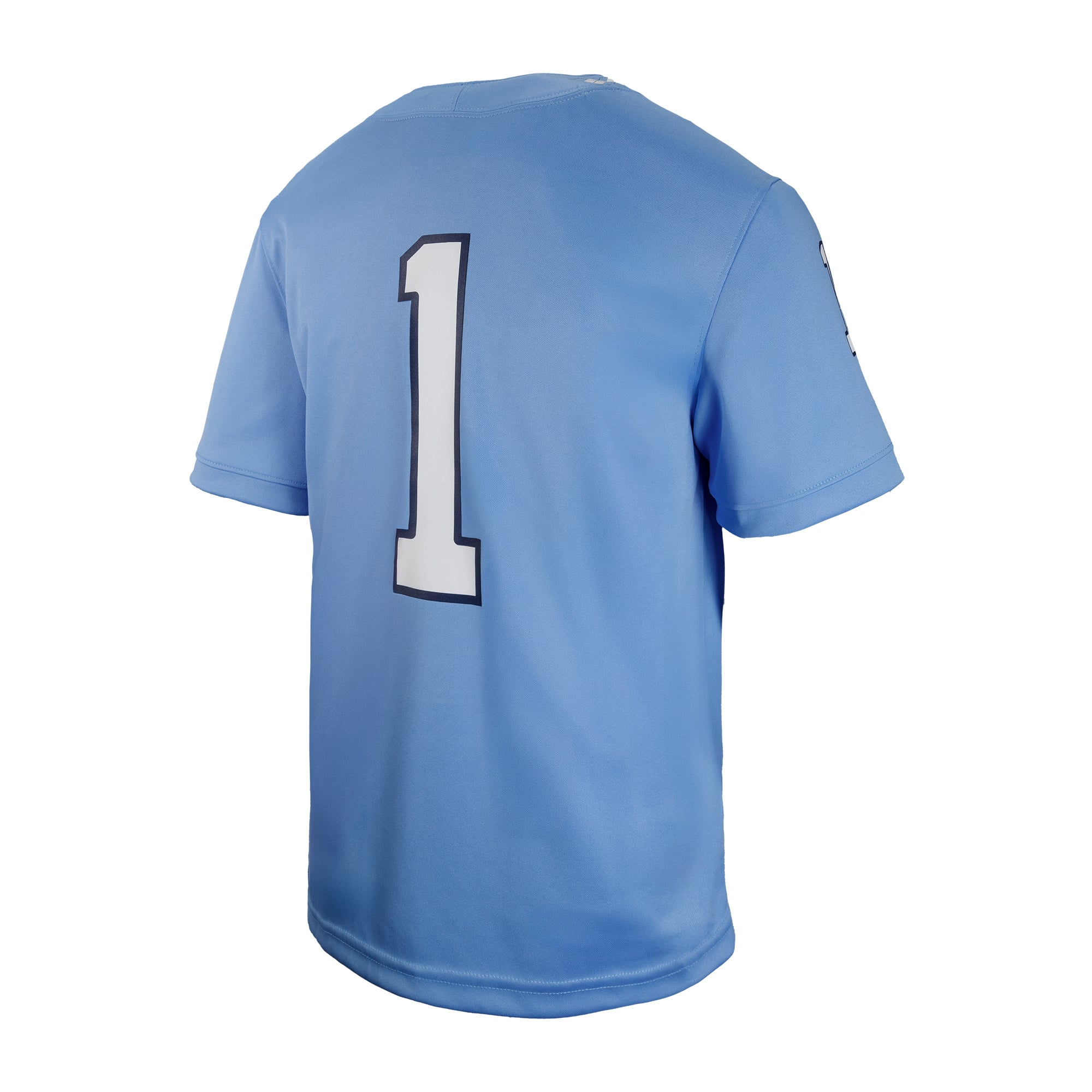 #1 North Carolina Tar Heels Toddler Jersey Light Blue - back view
