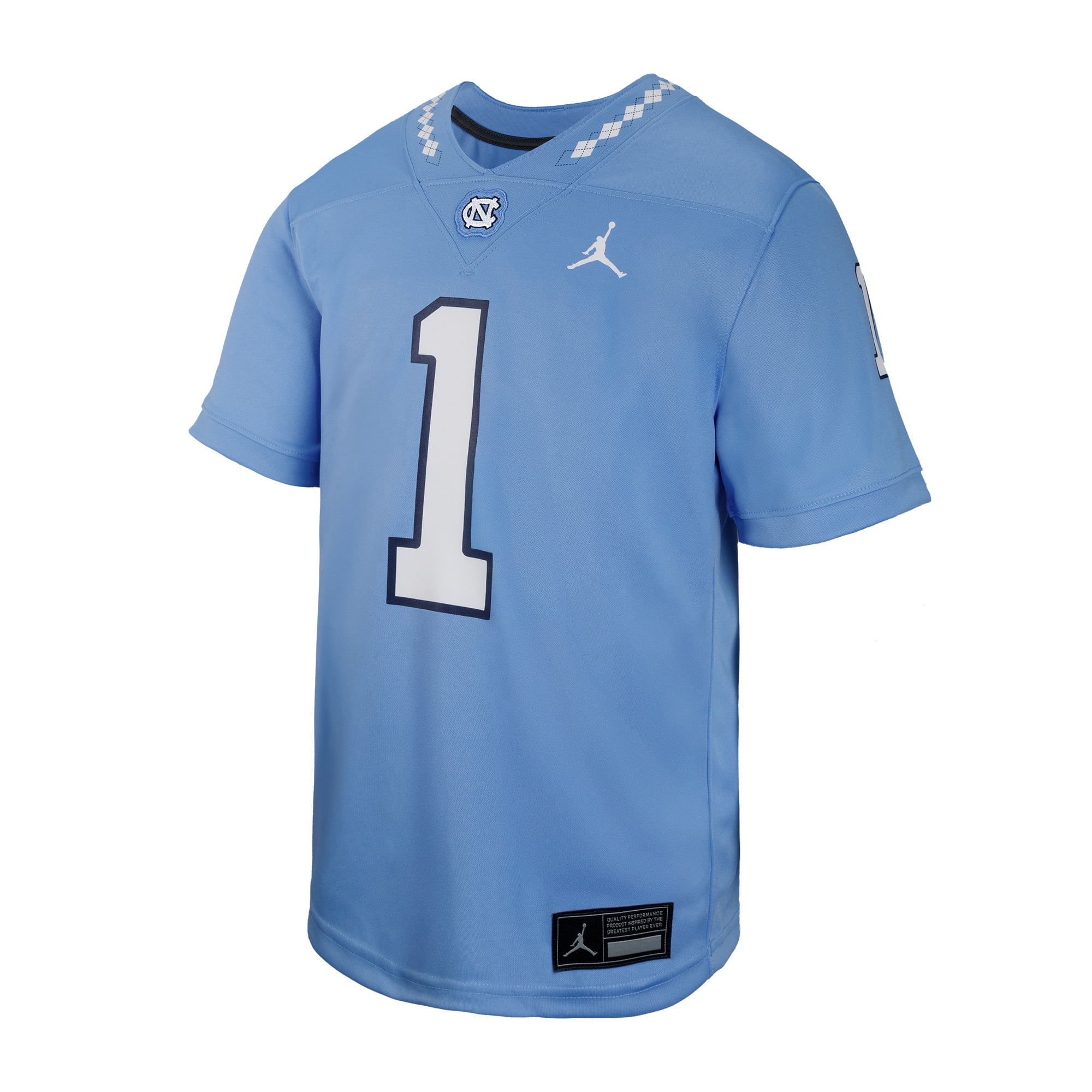 #1 North Carolina Tar Heels Toddler Jersey Light Blue - front view