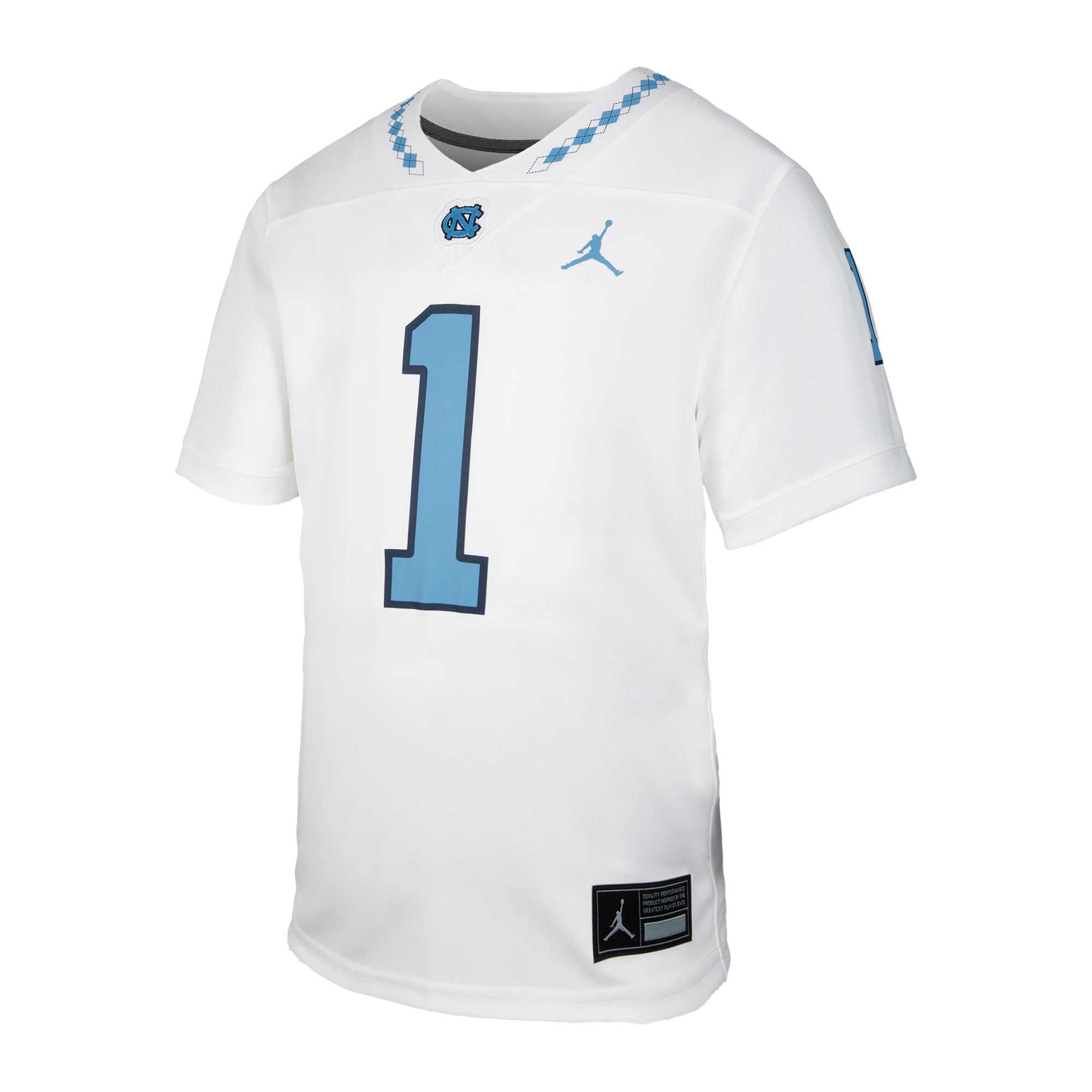 #1 North Carolina Tar Heels Toddler Jersey White - front view