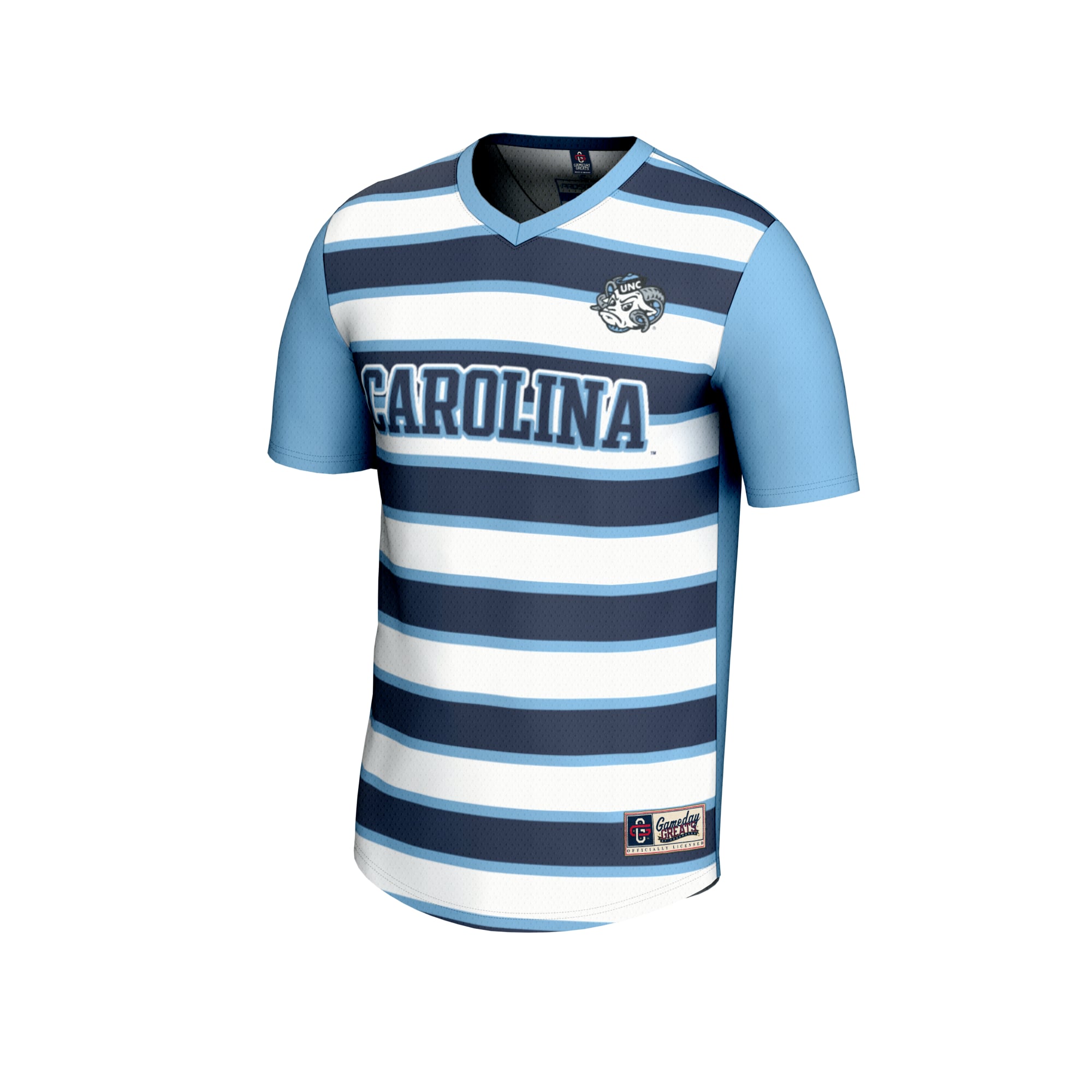 North Carolina Tar Heels Unisex Collegiate Women's Soccer Lightweight Fashion Jersey - front view