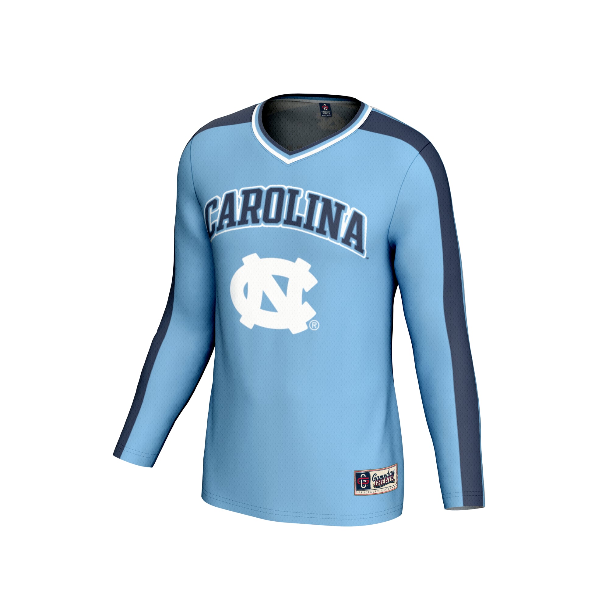 North Carolina Tar Heels Unisex Collegiate Women's Volleyball Lightweight Fashion - front view