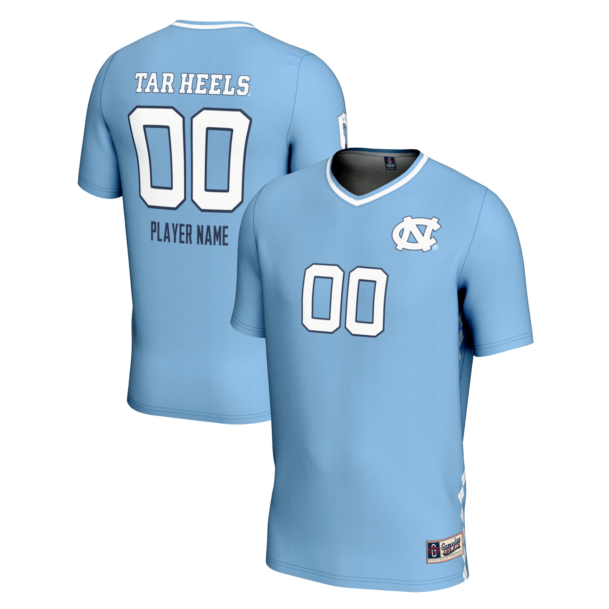 North Carolina Tar Heels Unisex Lightweight Soccer Jersey Carolina Blue - front view