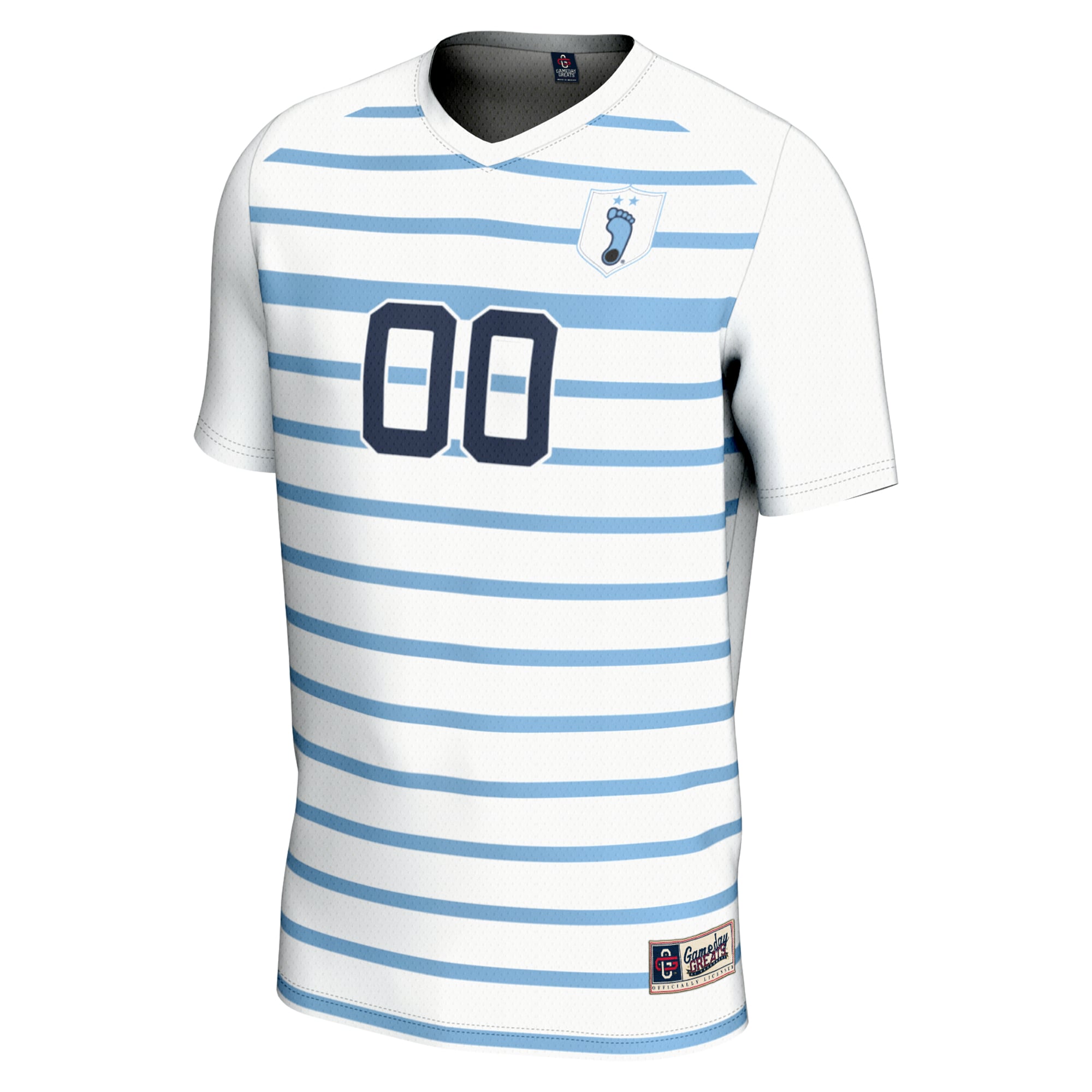 North Carolina Tar Heels Unisex Lightweight Soccer Jersey White - front view