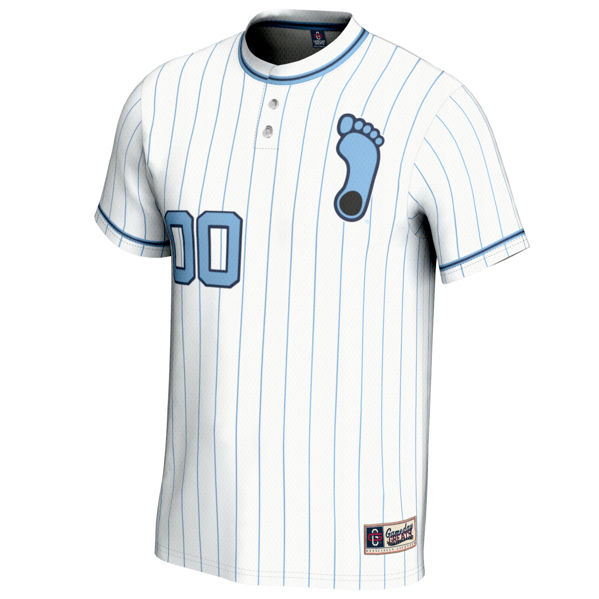 North Carolina Tar Heels Unisex Lightweight Softball Jersey White - front view