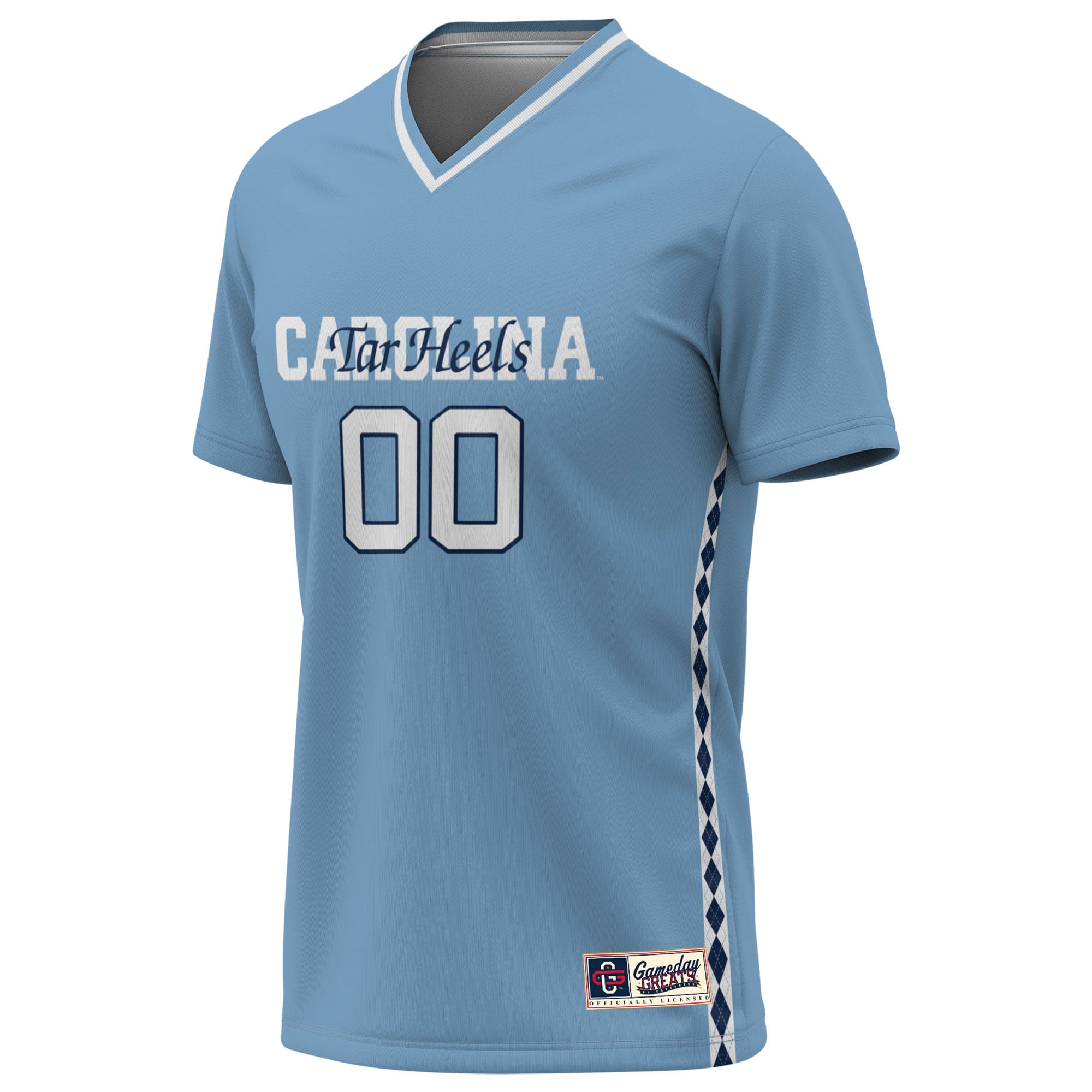North Carolina Tar Heels Unisex Lightweight Women's Soccer Jersey Carolina Blue - front view