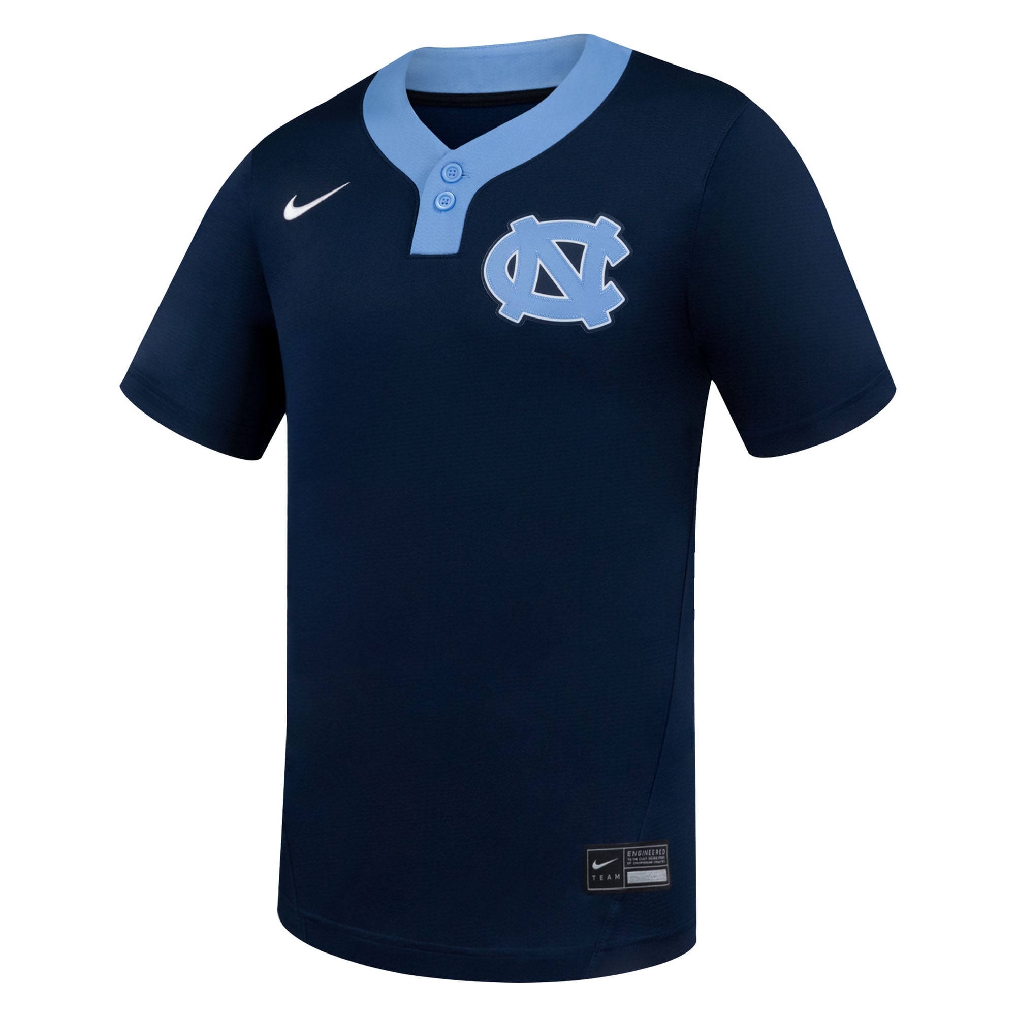 North Carolina Tar Heels Unisex Softball Jersey Navy - front view