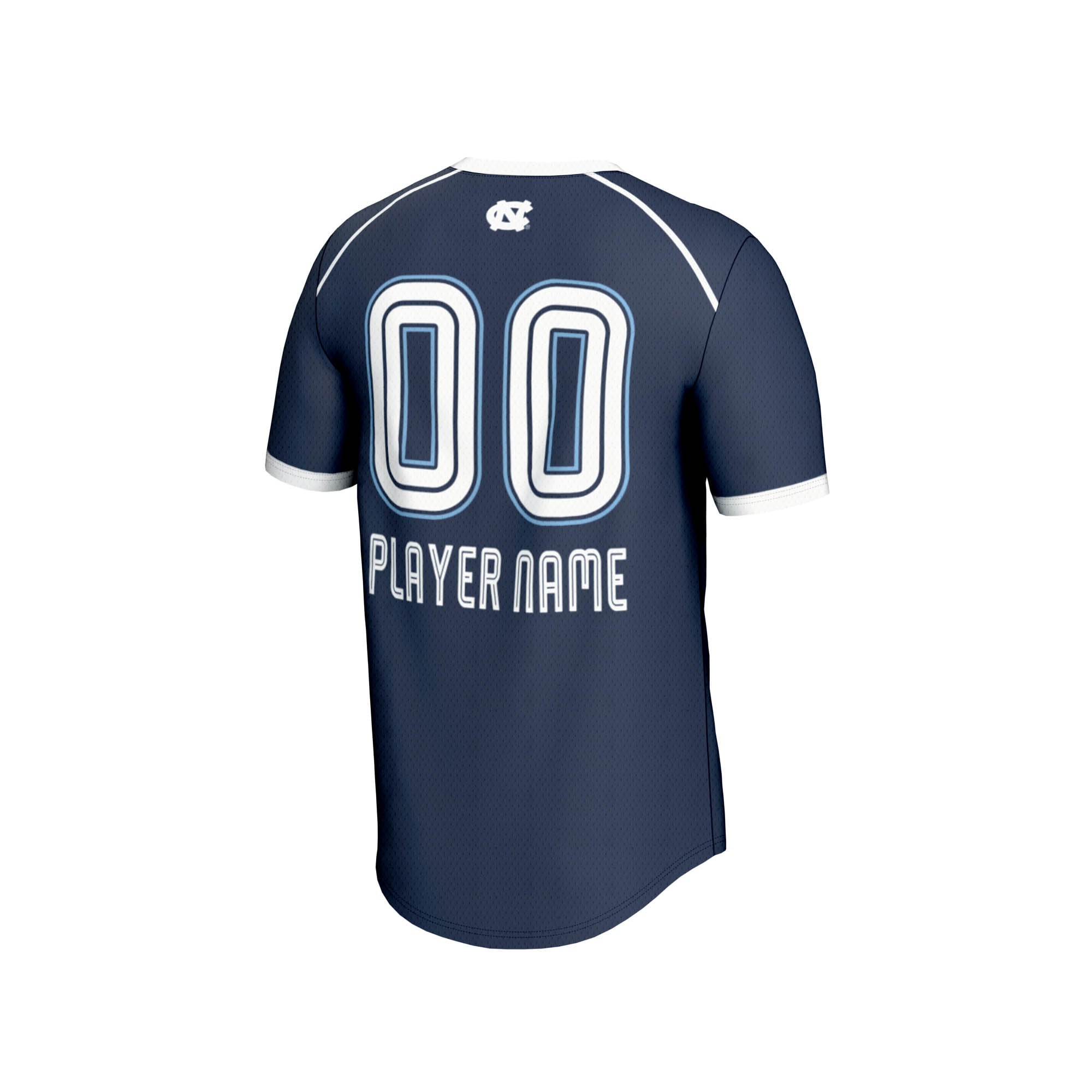 North Carolina Tar Heels Unisex Women's Lacrosse Lightweight Jersey Navy - back view