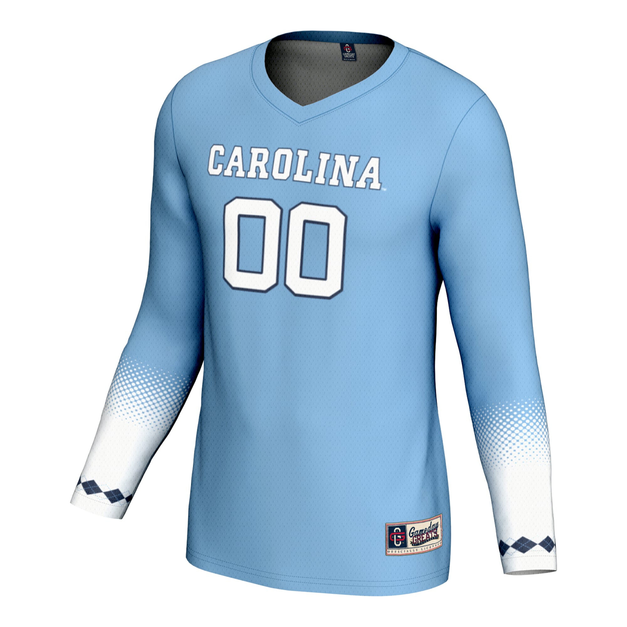 North Carolina Tar Heels Unisex Women's Volleyball Lightweight Jersey Carolina Blue - front view