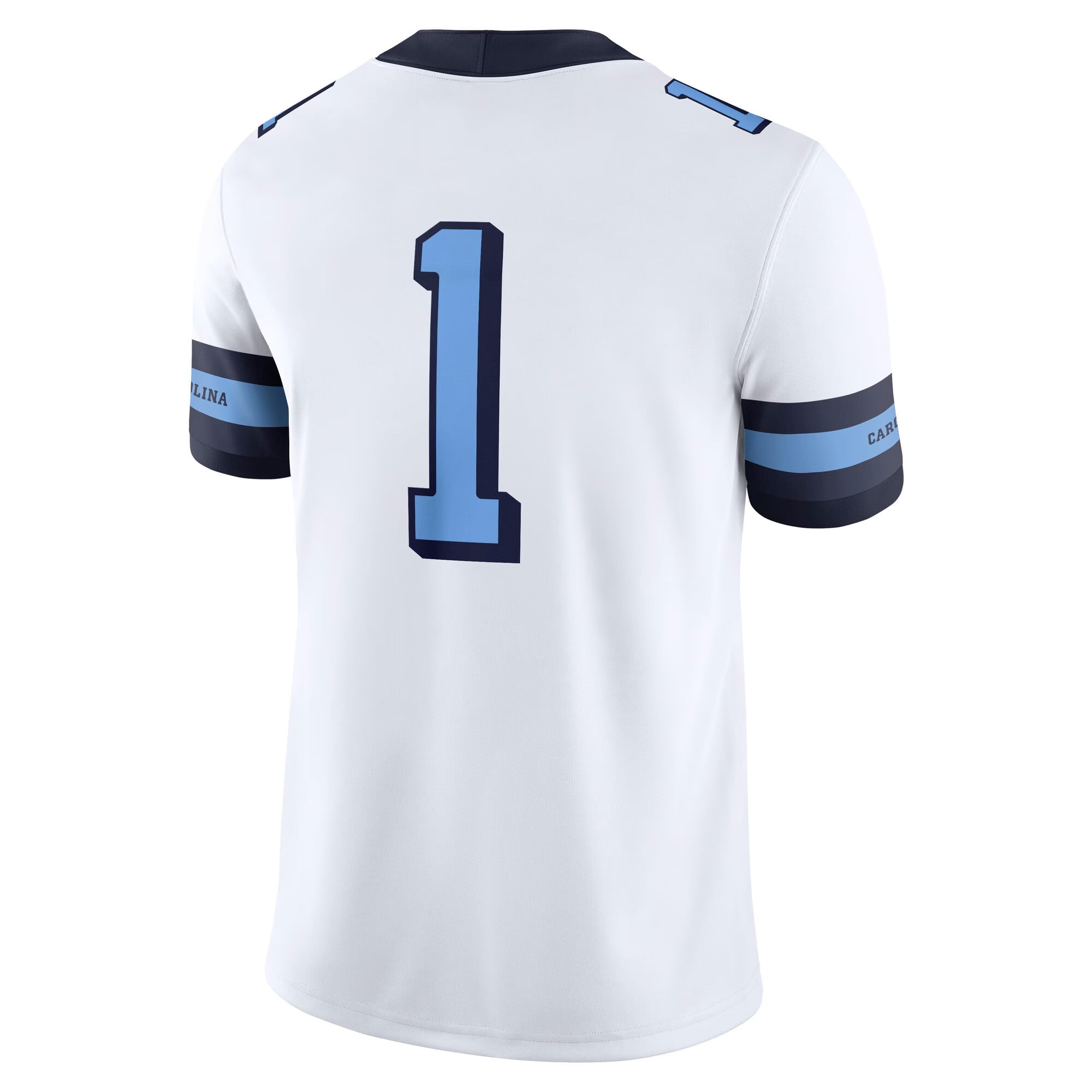 #1 North Carolina Tar Heels Youth Alternate Jersey White - back view
