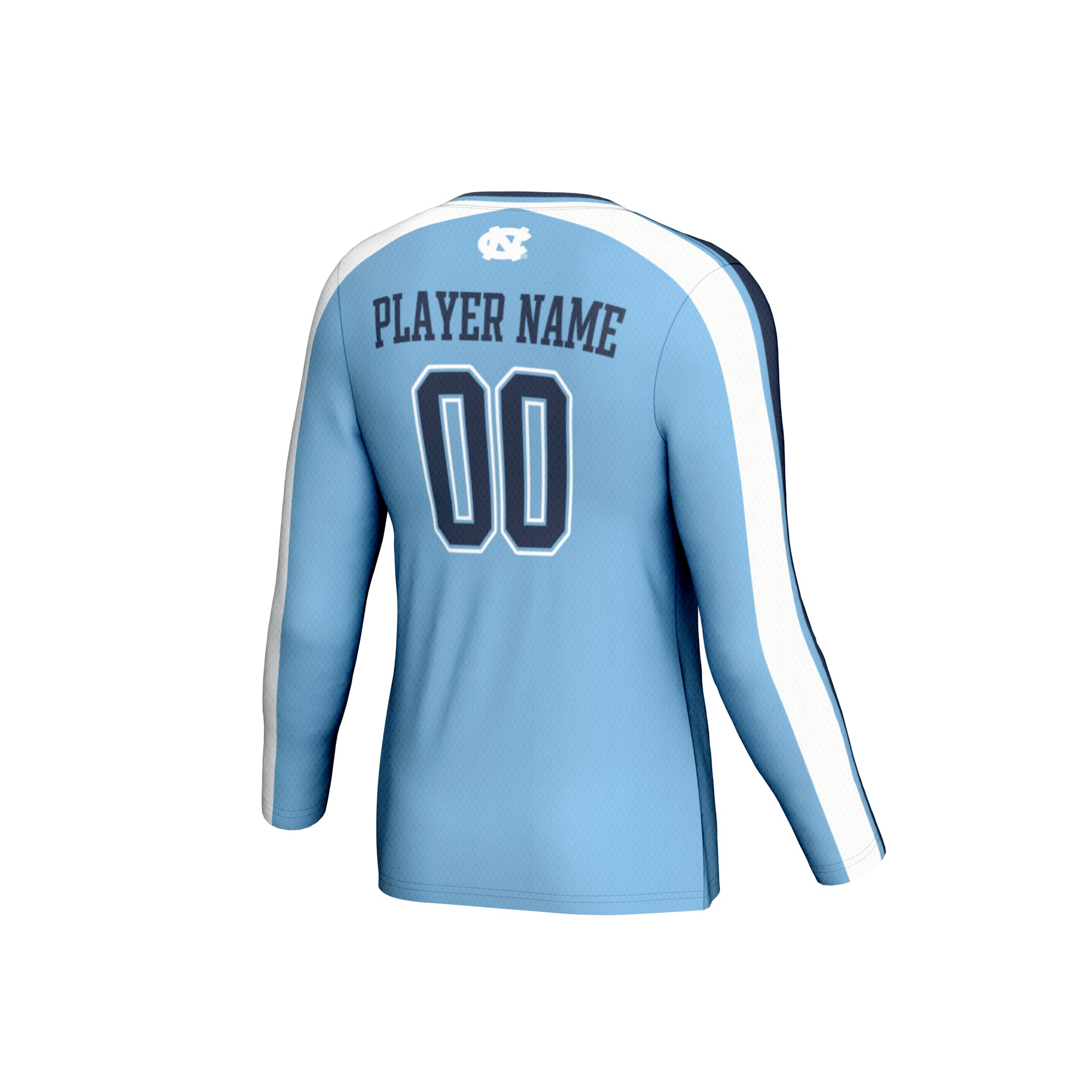 North Carolina Tar Heels Youth Collegiate Women's Volleyball Lightweight Fashion Jersey - back view