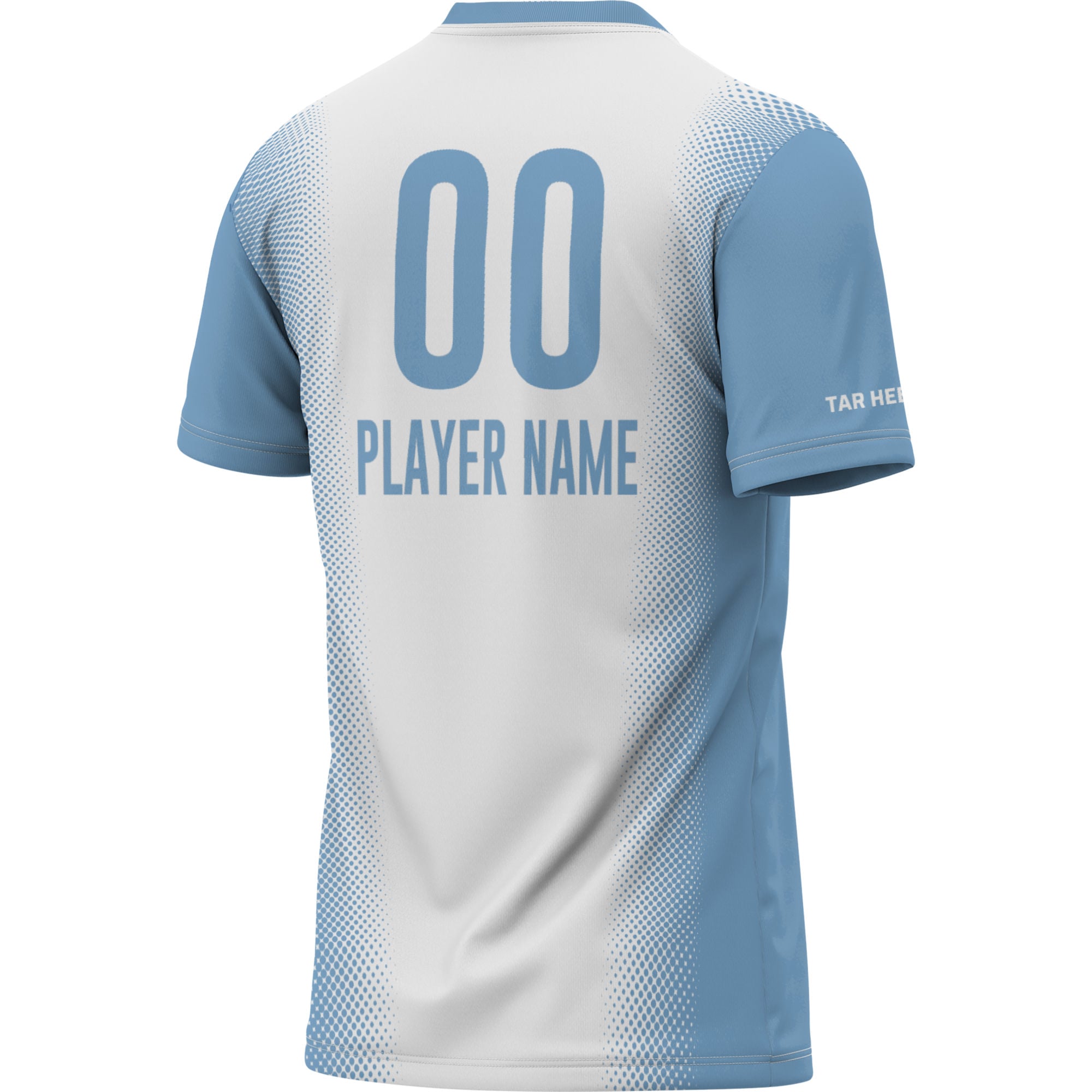 North Carolina Tar Heels Youth Lightweight Women's Soccer Jersey White - back view