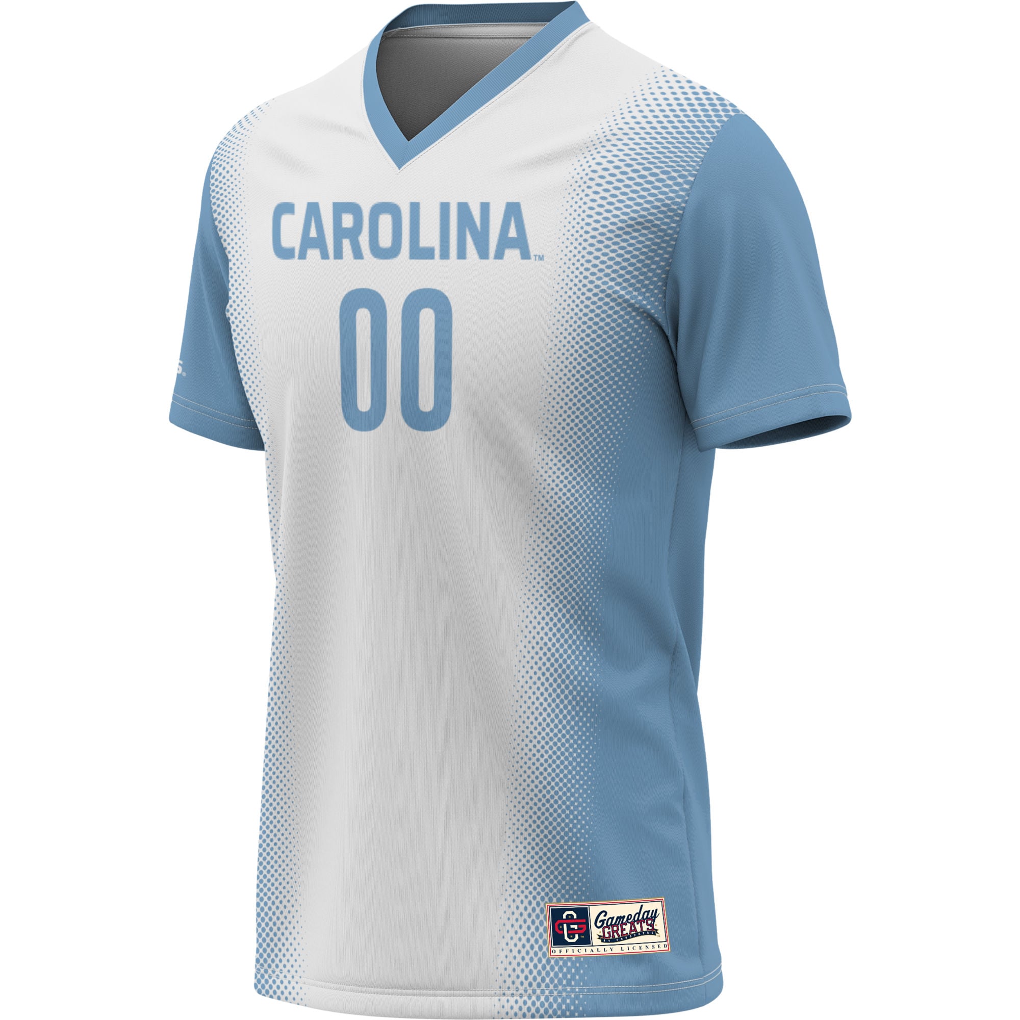 North Carolina Tar Heels Youth Lightweight Women's Soccer Jersey White - front view