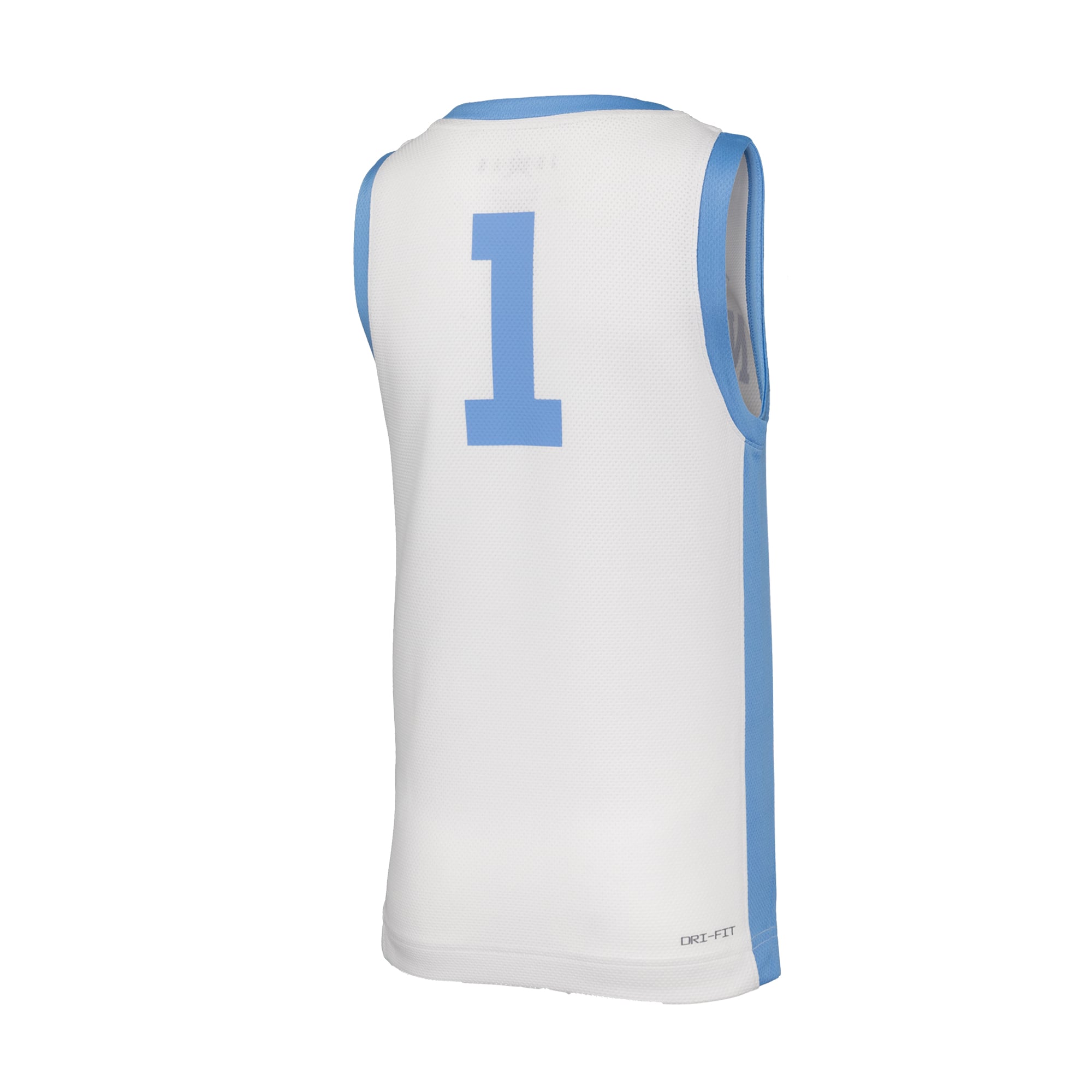 #1 North Carolina Tar Heels Youth Retro Basketball Jersey White - back view