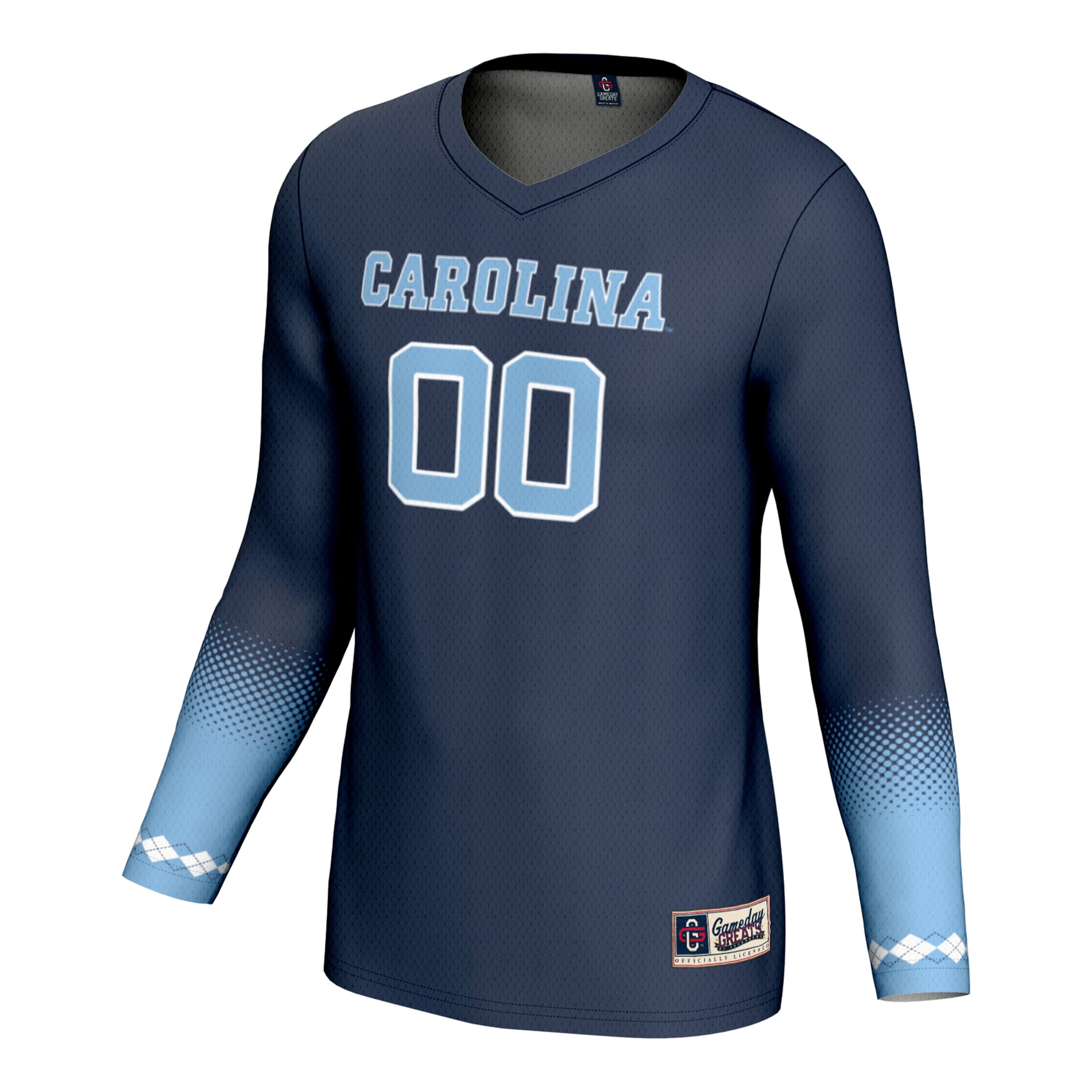 North Carolina Tar Heels Youth Women's Volleyball Jersey Navy - front view