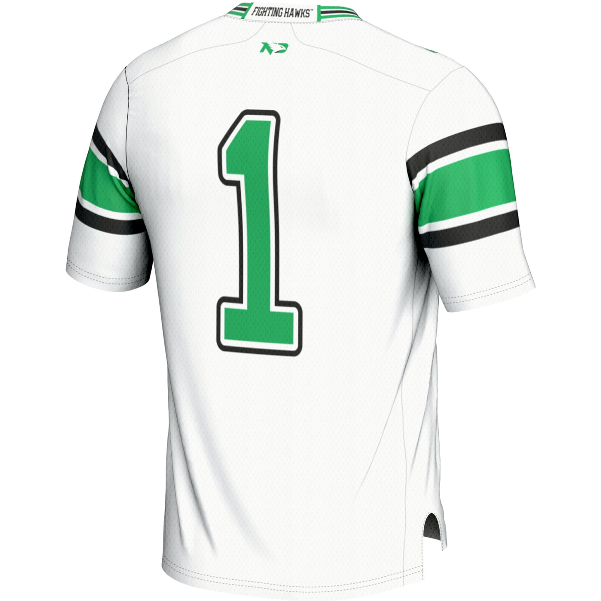 #1 North Dakota Endzone Football Jersey White - detail view 1