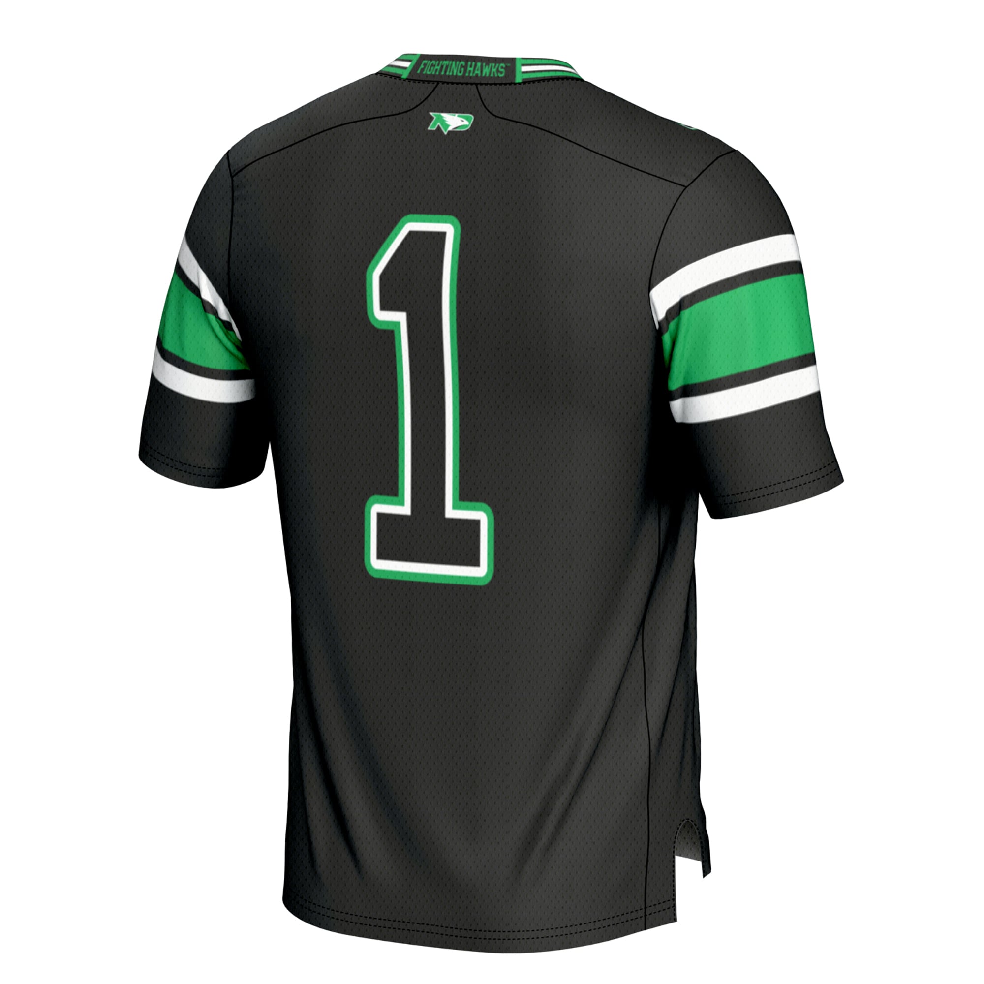 #1 North Dakota Football Jersey Black - back view
