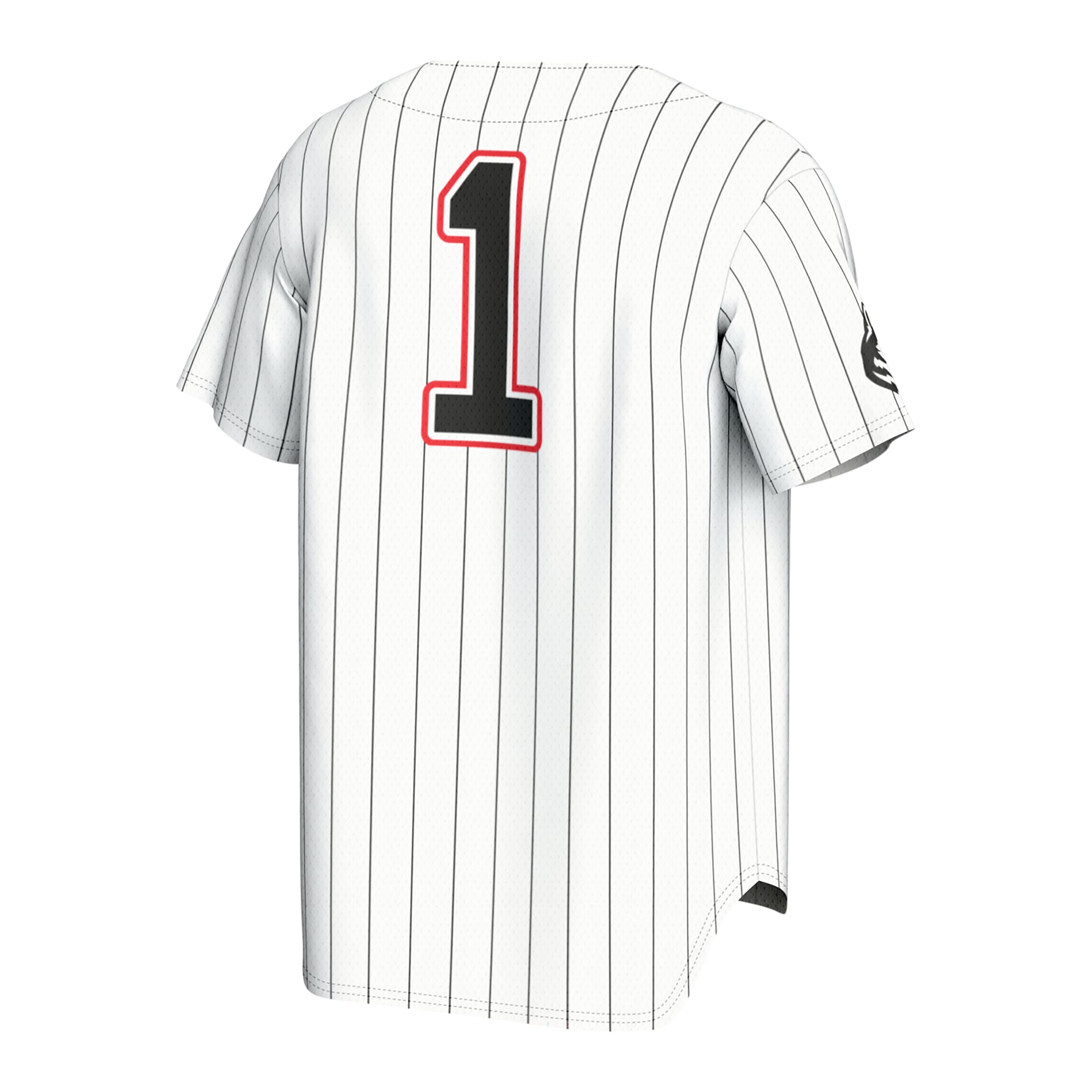 Northeastern Huskies Youth Lightweight Collegiate Baseball Fashion Jersey White - back view