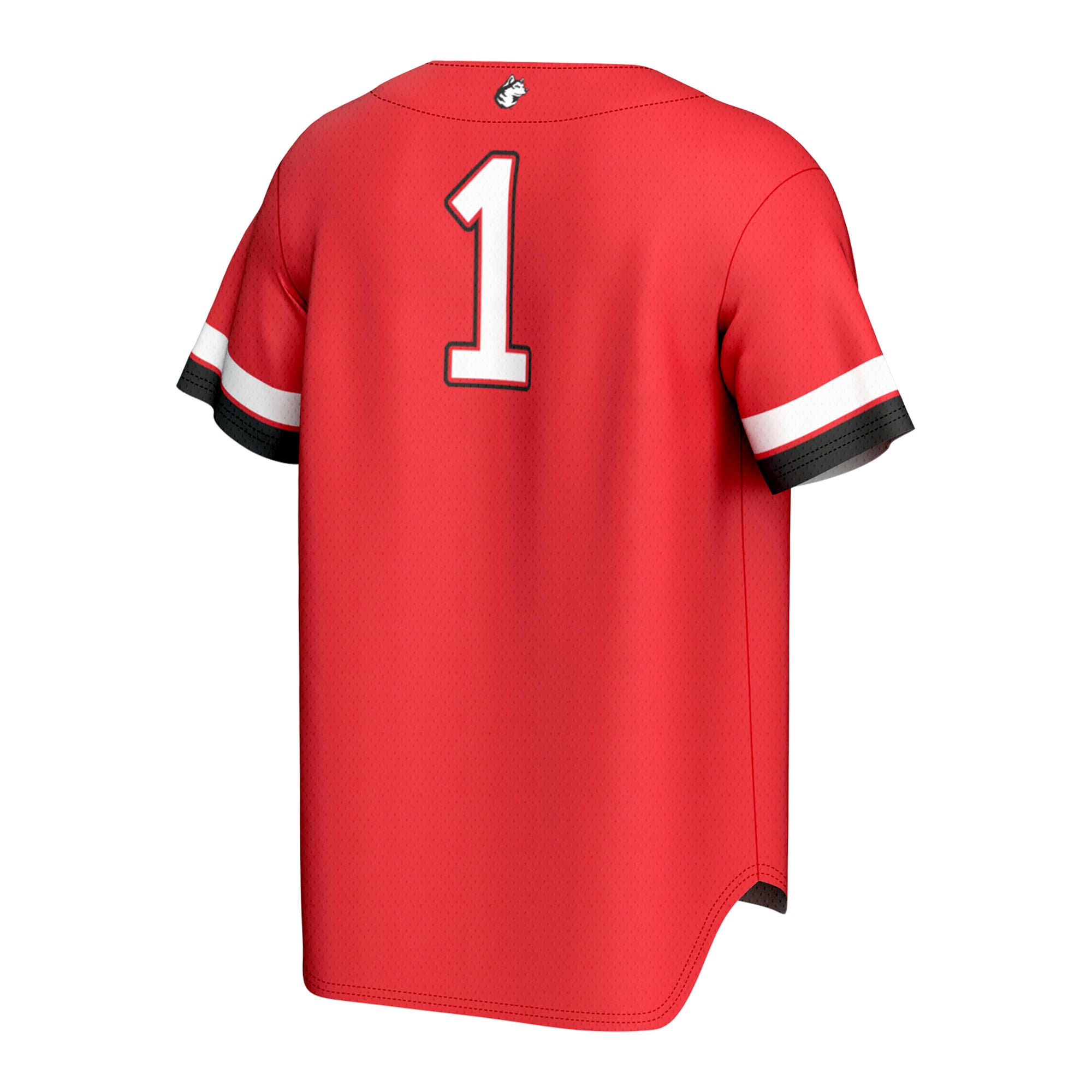 Northeastern Huskies Youth Lightweight Collegiate Baseball Fashion Jersey Red - back view